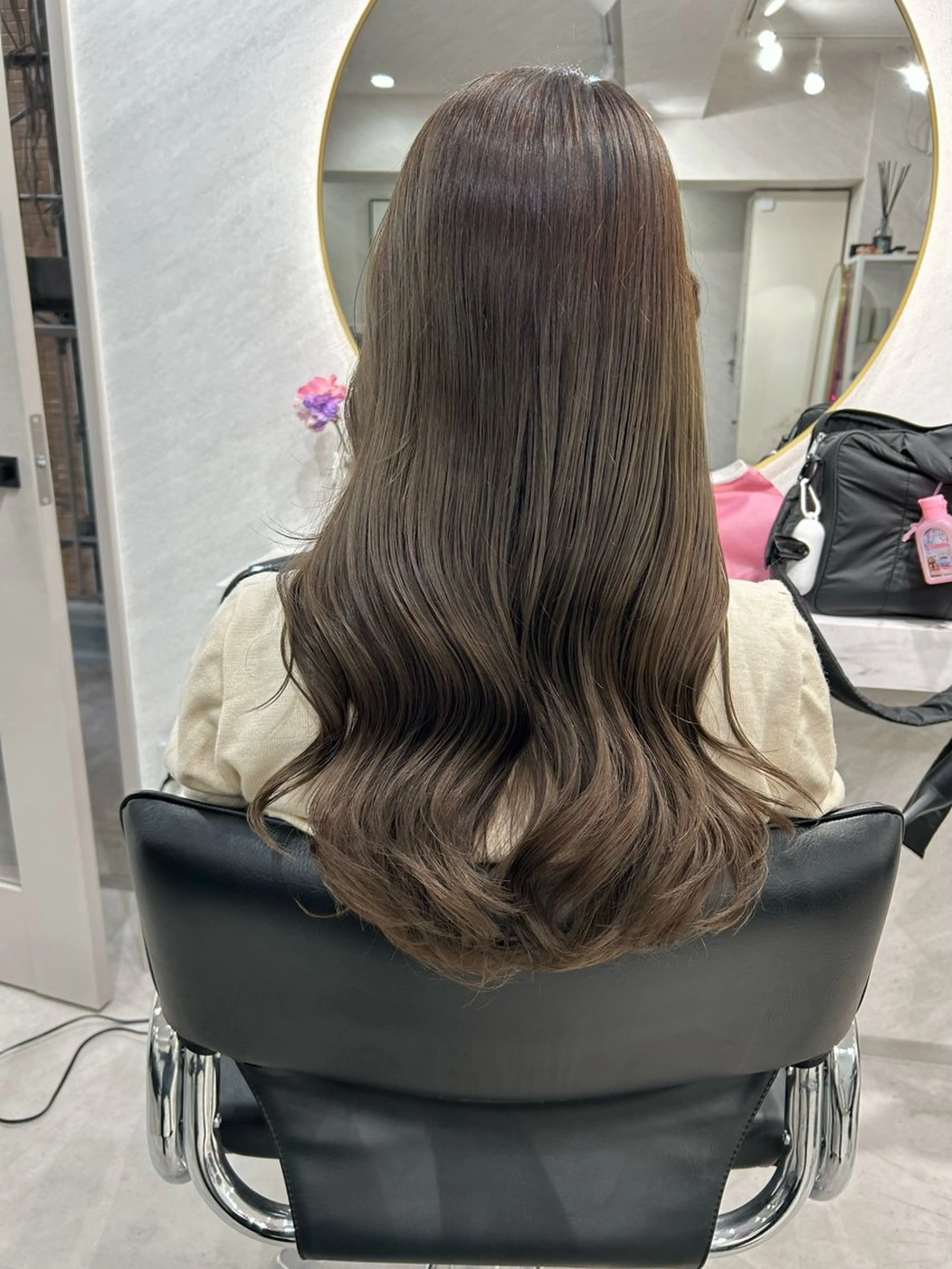 ロング カラー カット ヘアカラー トリートメント 髪質改善will hairdesignのヘアスタイル