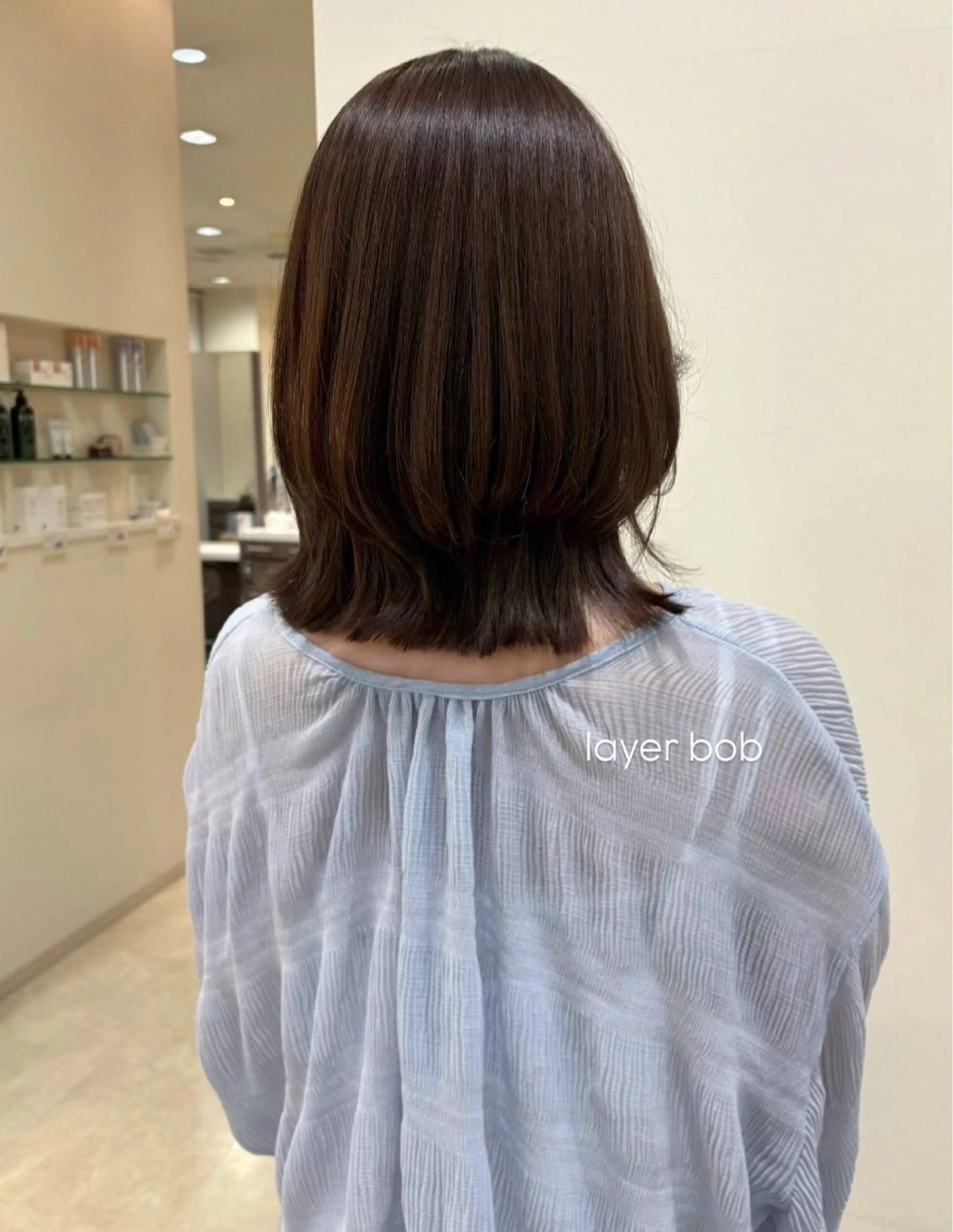ミディアム レナークルグラン 大浪　莉歩のヘアスタイル