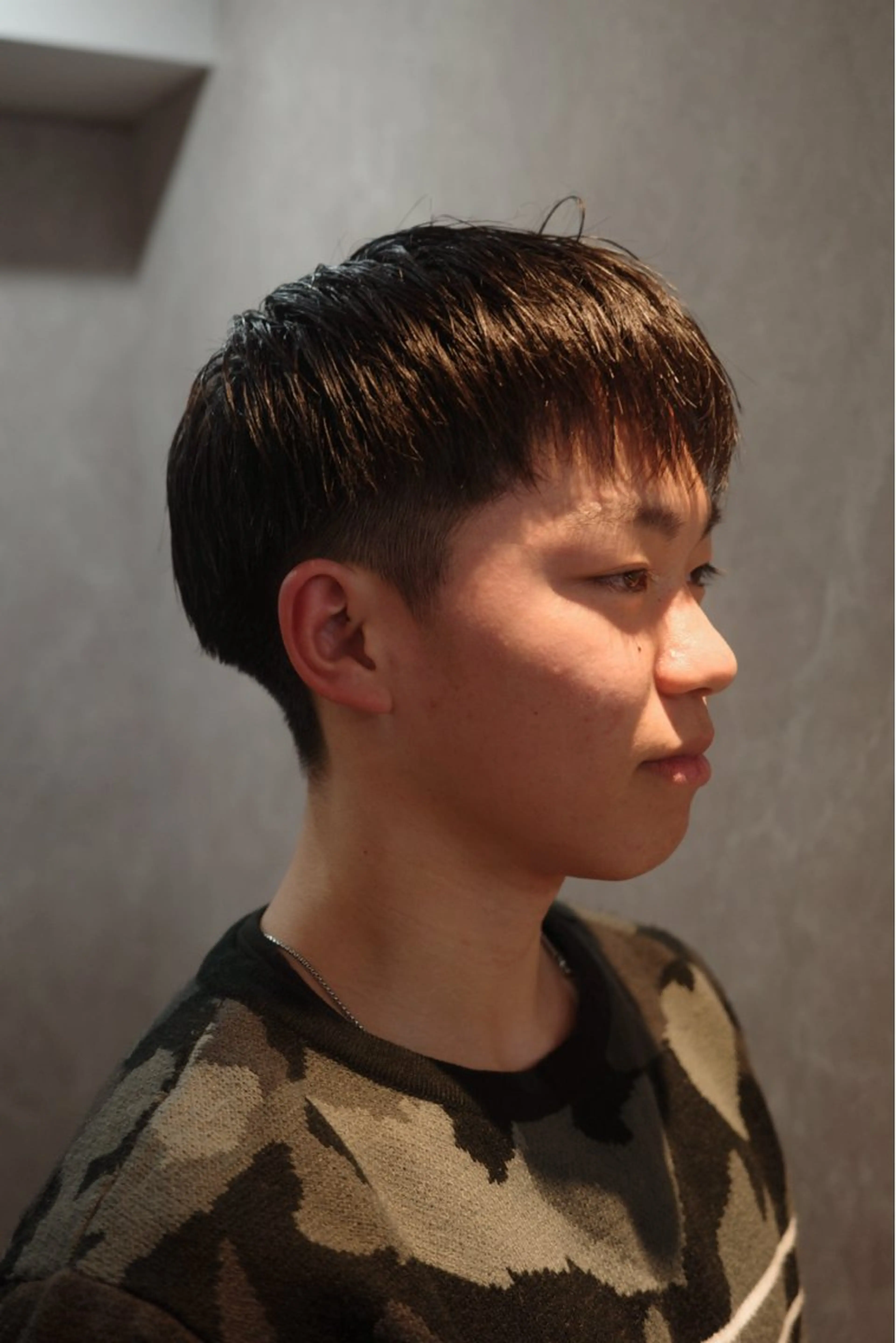 ショート メンズ マッシュ 高橋 怜玖／仙台／長町のヘアスタイル