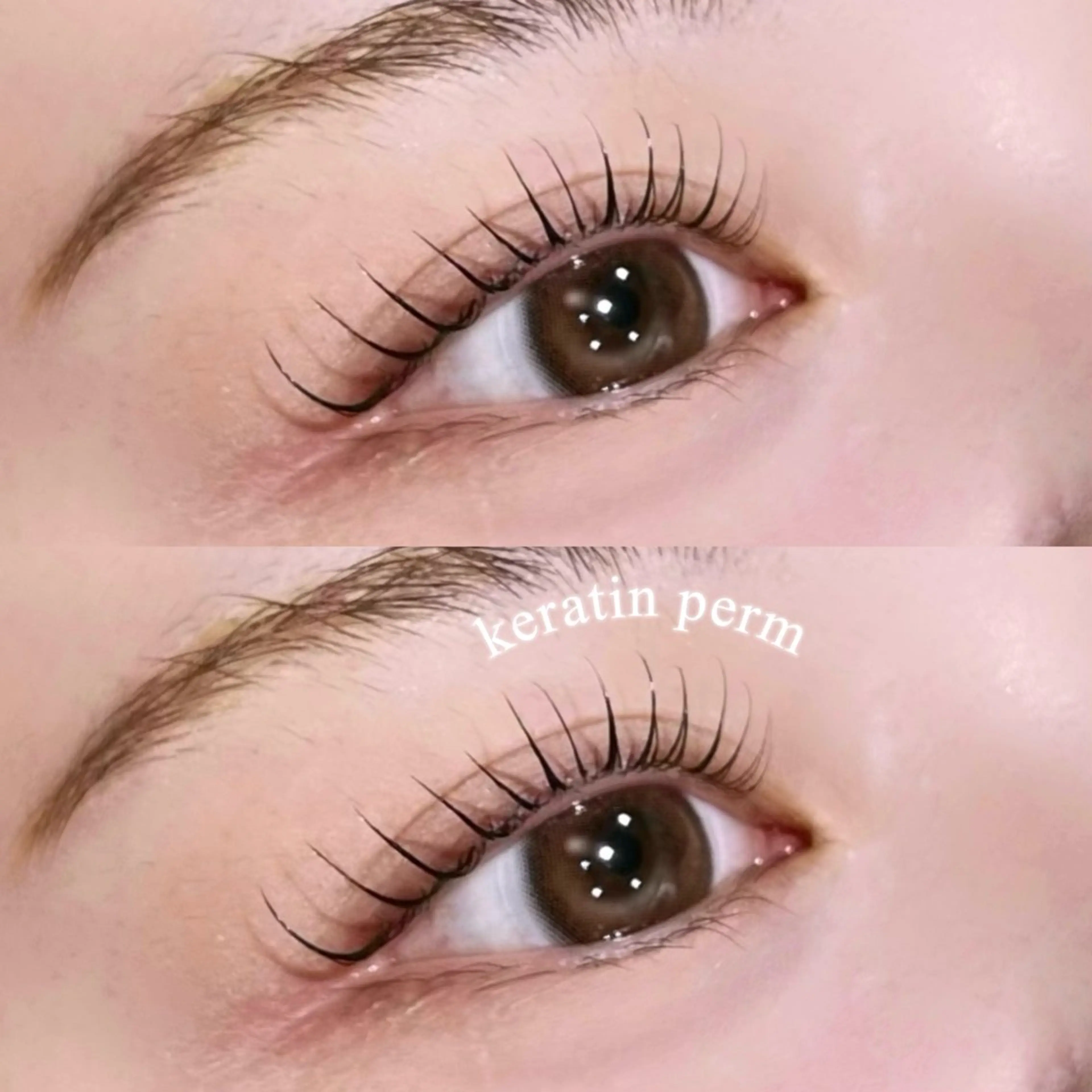 メイク時間短縮！！うる艶水分たっぷりケラチンまつ毛パーマ🤍の写真