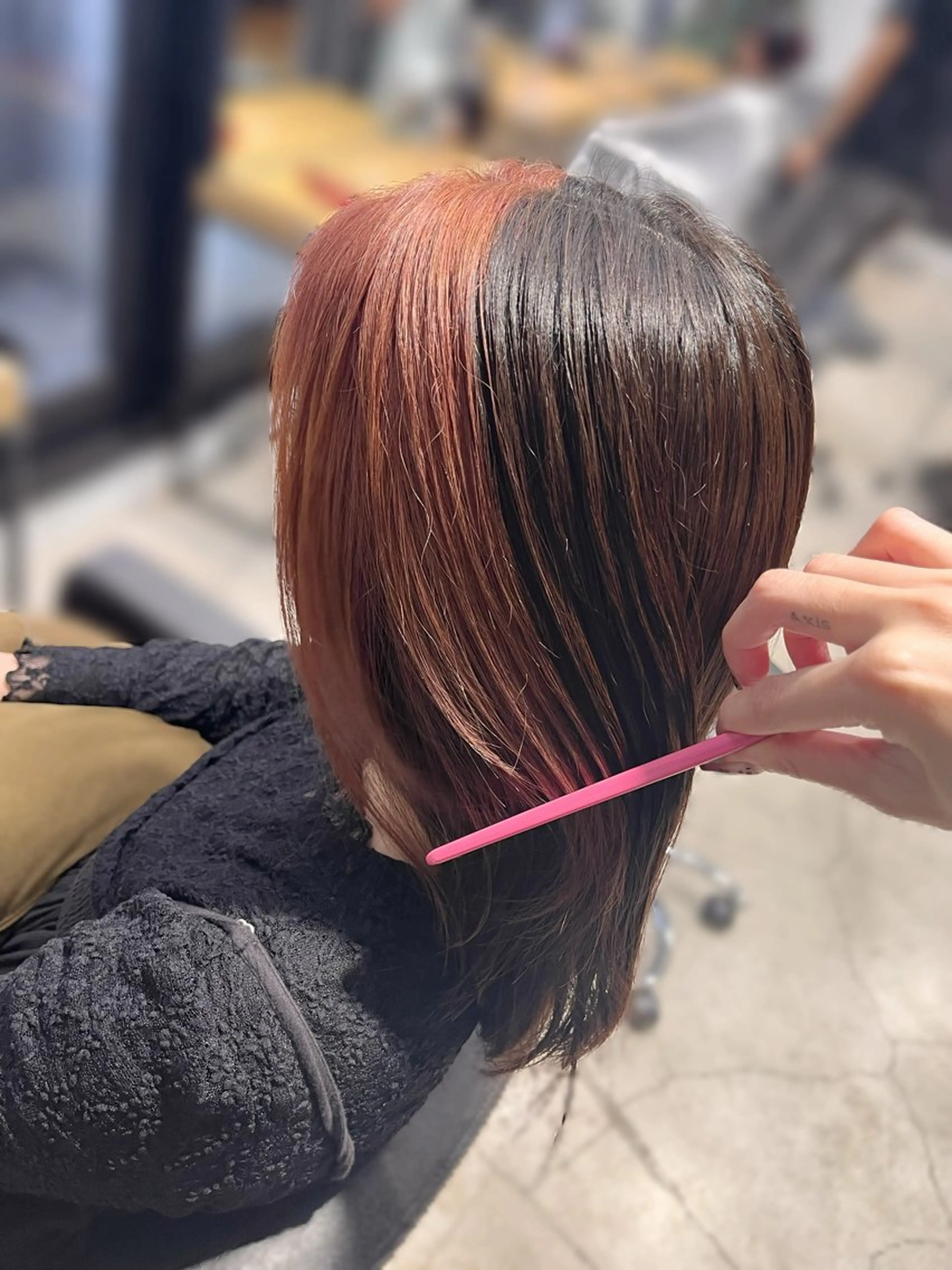 ミディアム カット ヘアカラー 💖暖色系カラー💖 🦋HARU 🦋のヘアスタイル