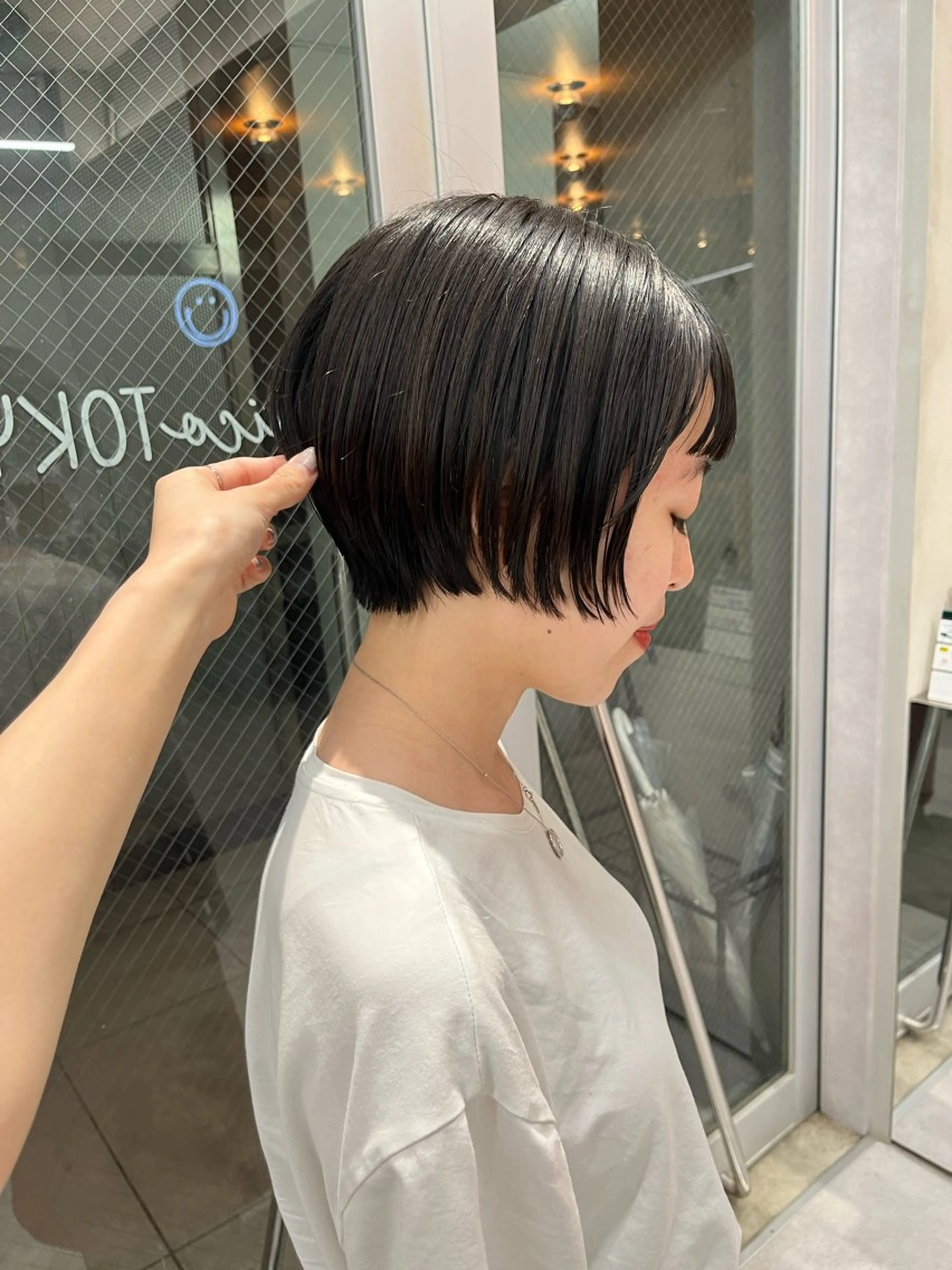 ショート ボブ&顔まわりレ イヤー♡TOMOE♡のヘアスタイル