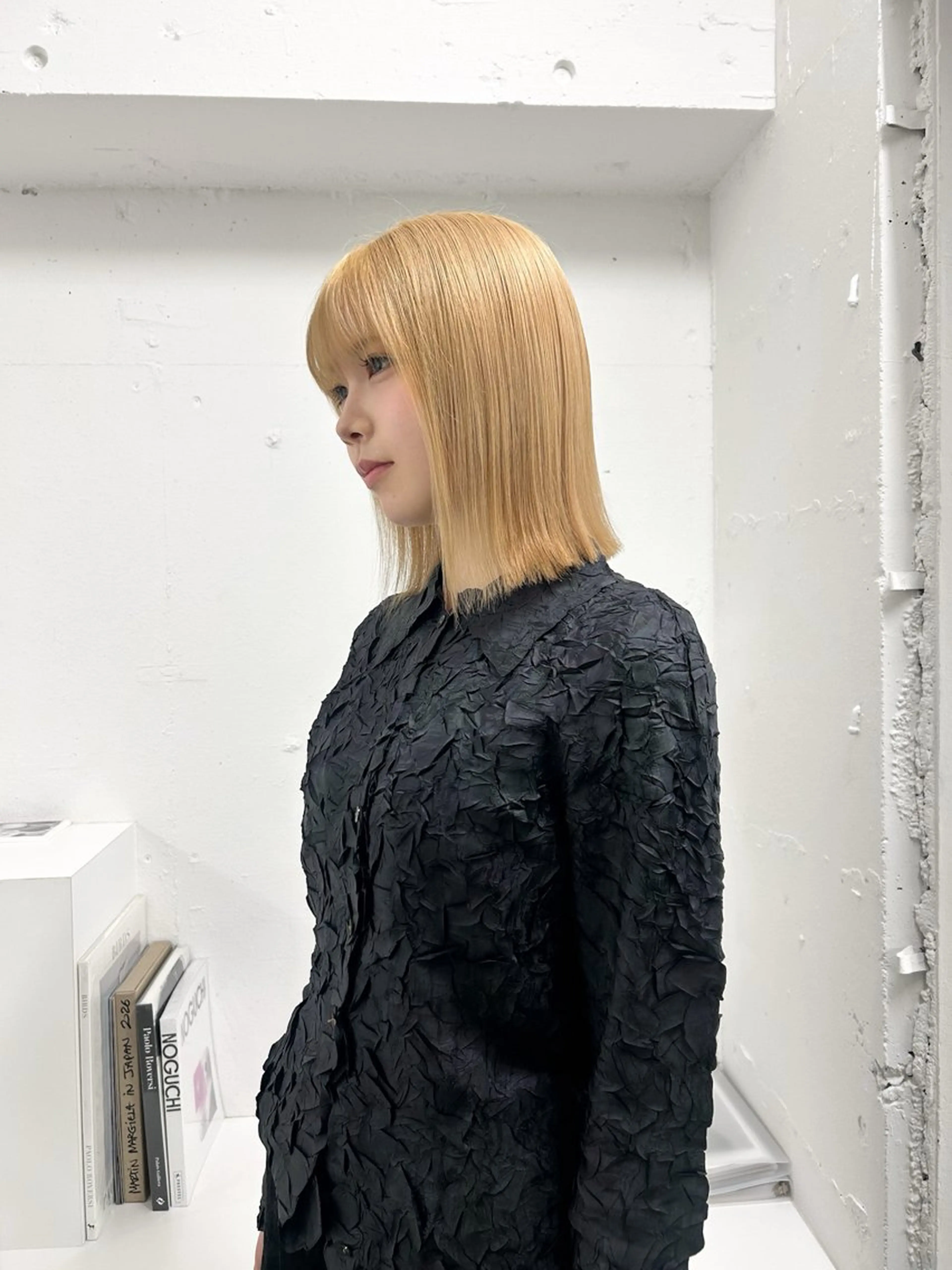 ミディアム カラー 北浦 雅のヘアスタイル