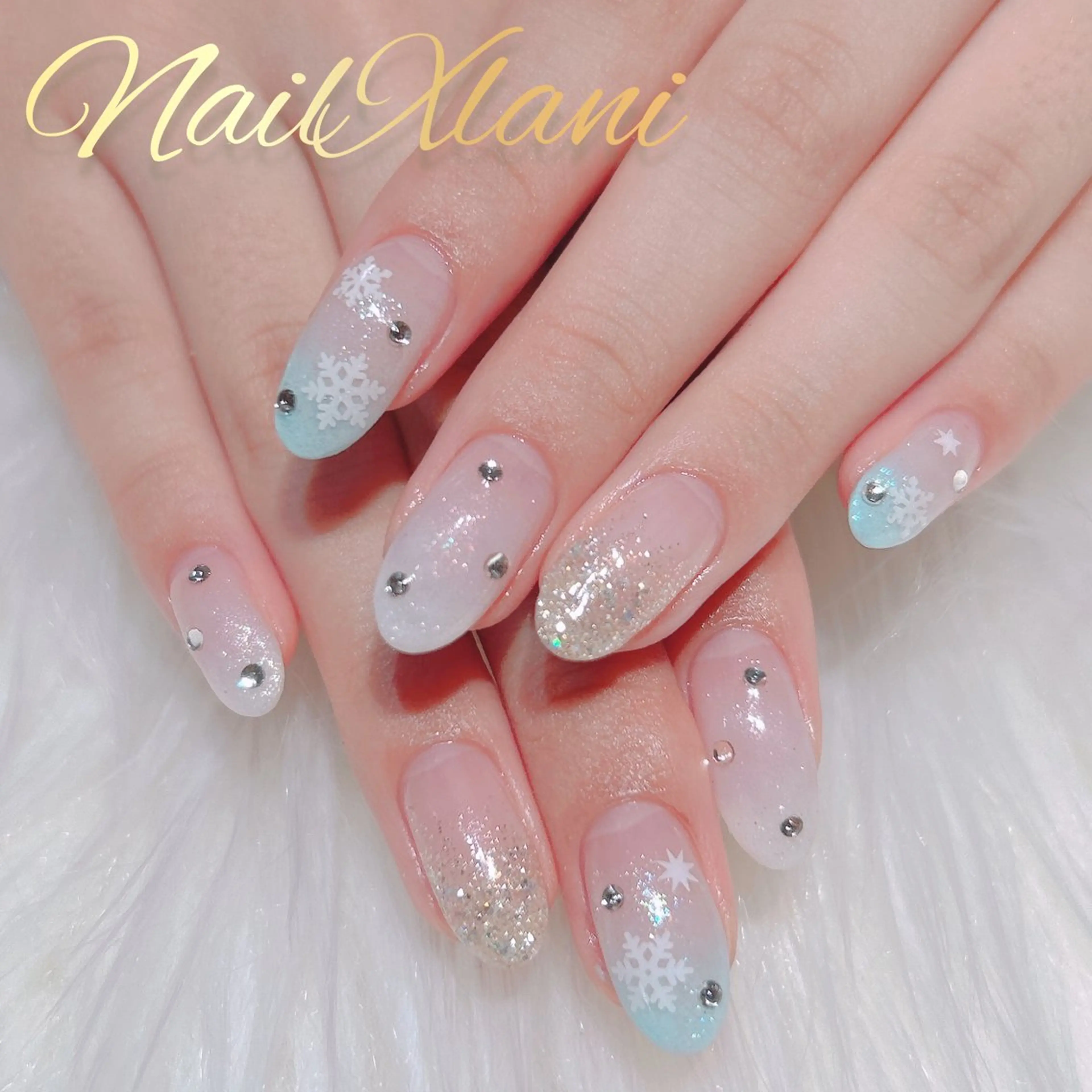 ネイル フットネイル ジェルネイル マグネットネイル パラジェル Nail×Lani 深爪矯正対応◎のネイルデザイン