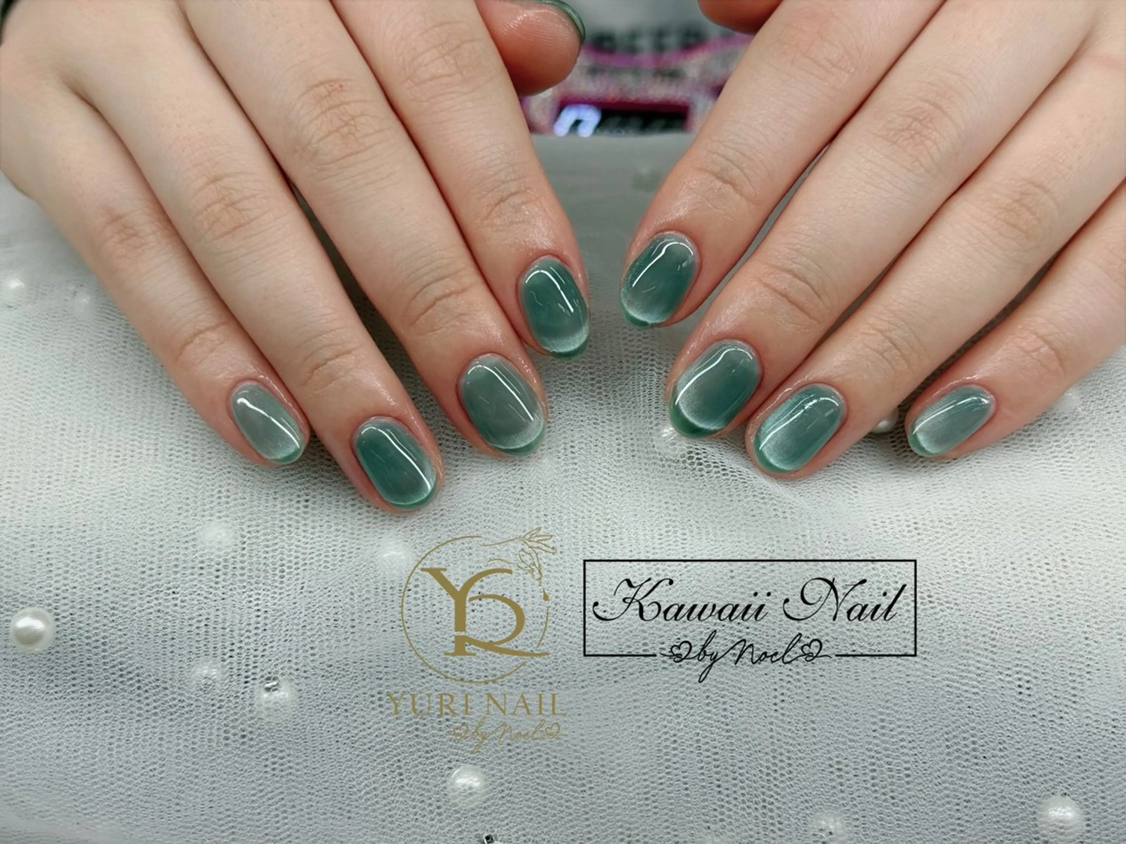 ネイル チークネイル フットネイル グラデーション 韓国ネイル 持ち込み ハンドネイル フットネイル ハンドケア YURI Nail Narita所属・YURI Nail NARITAのネイルデザイン