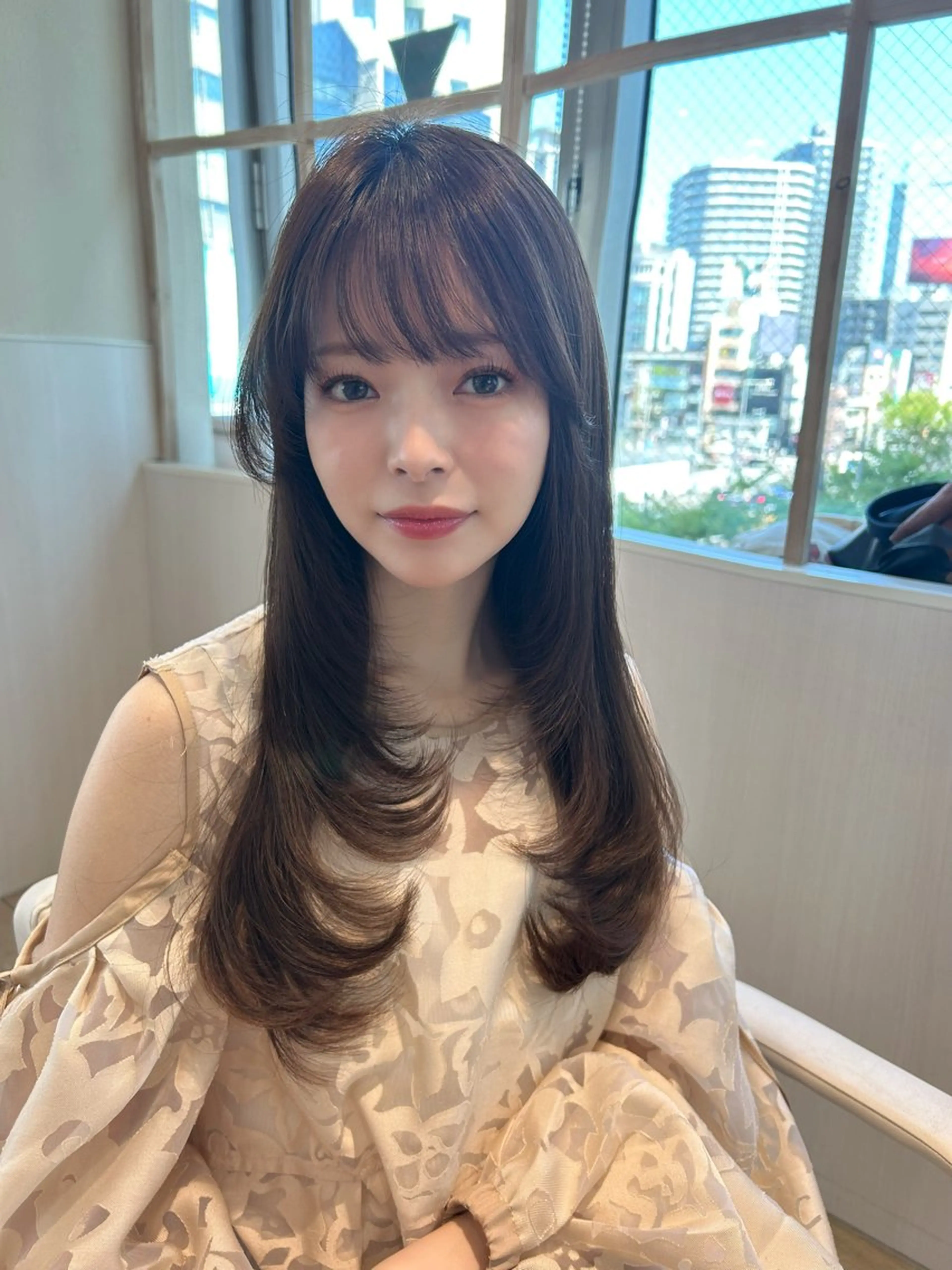 ロング カット トリートメント 🎀大竹美侑／顔まわ りカット／レイヤーのヘアスタイル