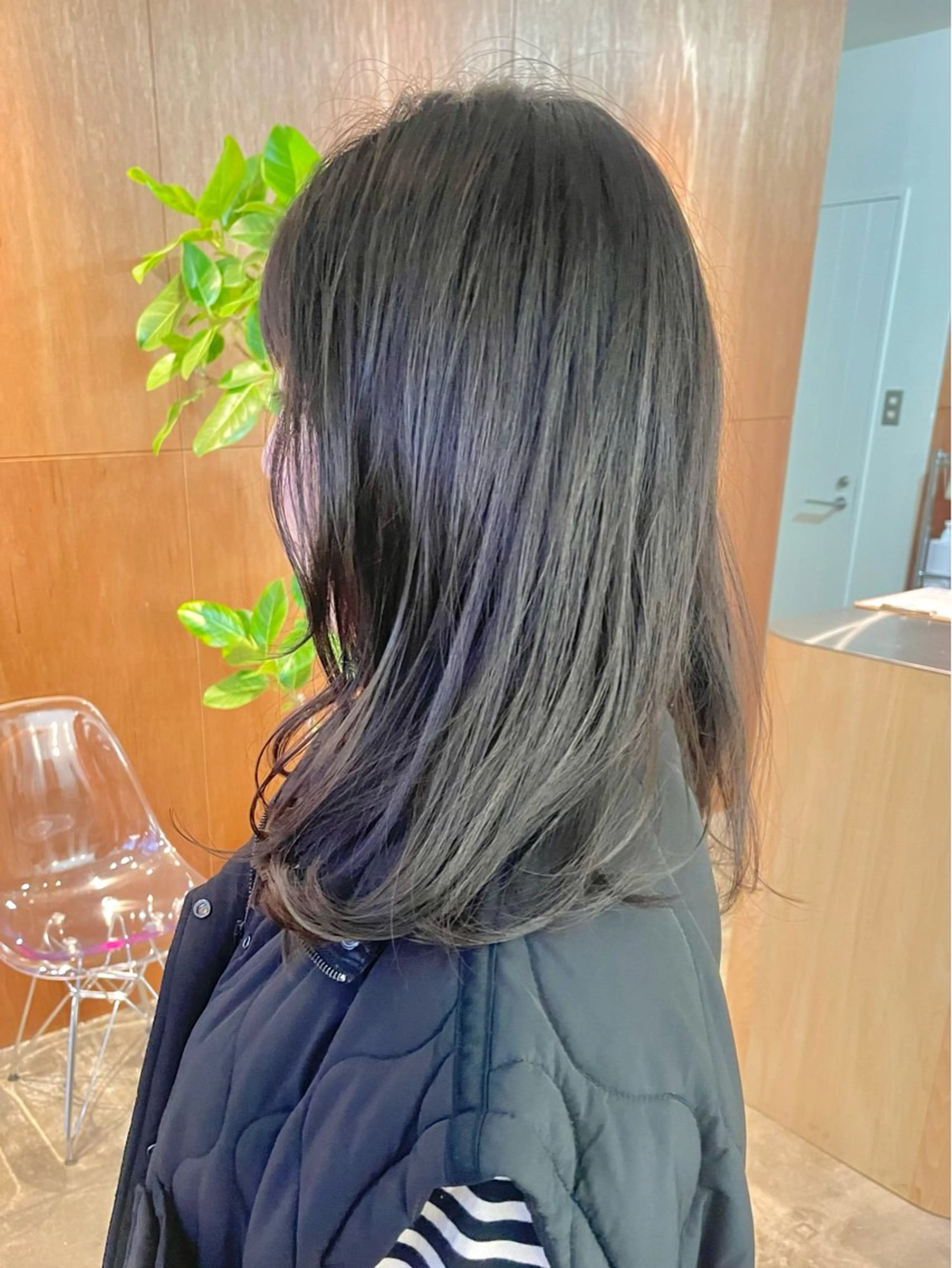 カラー 透明感カラー グレージュ yukii しまむら のぞみのヘアスタイル