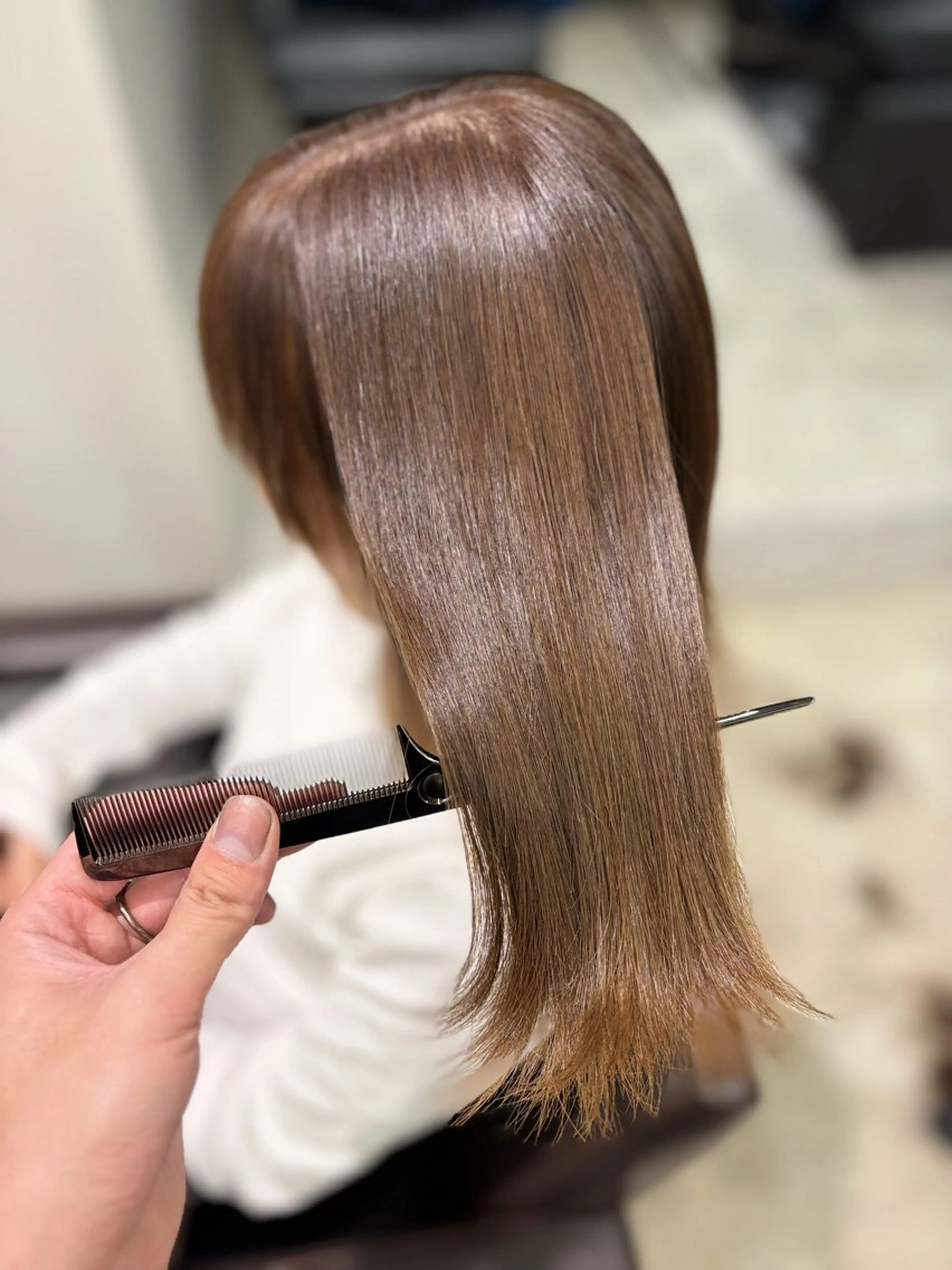 ミディアム 髪質改善 縮毛矯正 カット 縮毛矯正 トリートメント パーソナルカラー骨格 顔タイプ　小幡のその他イメージ