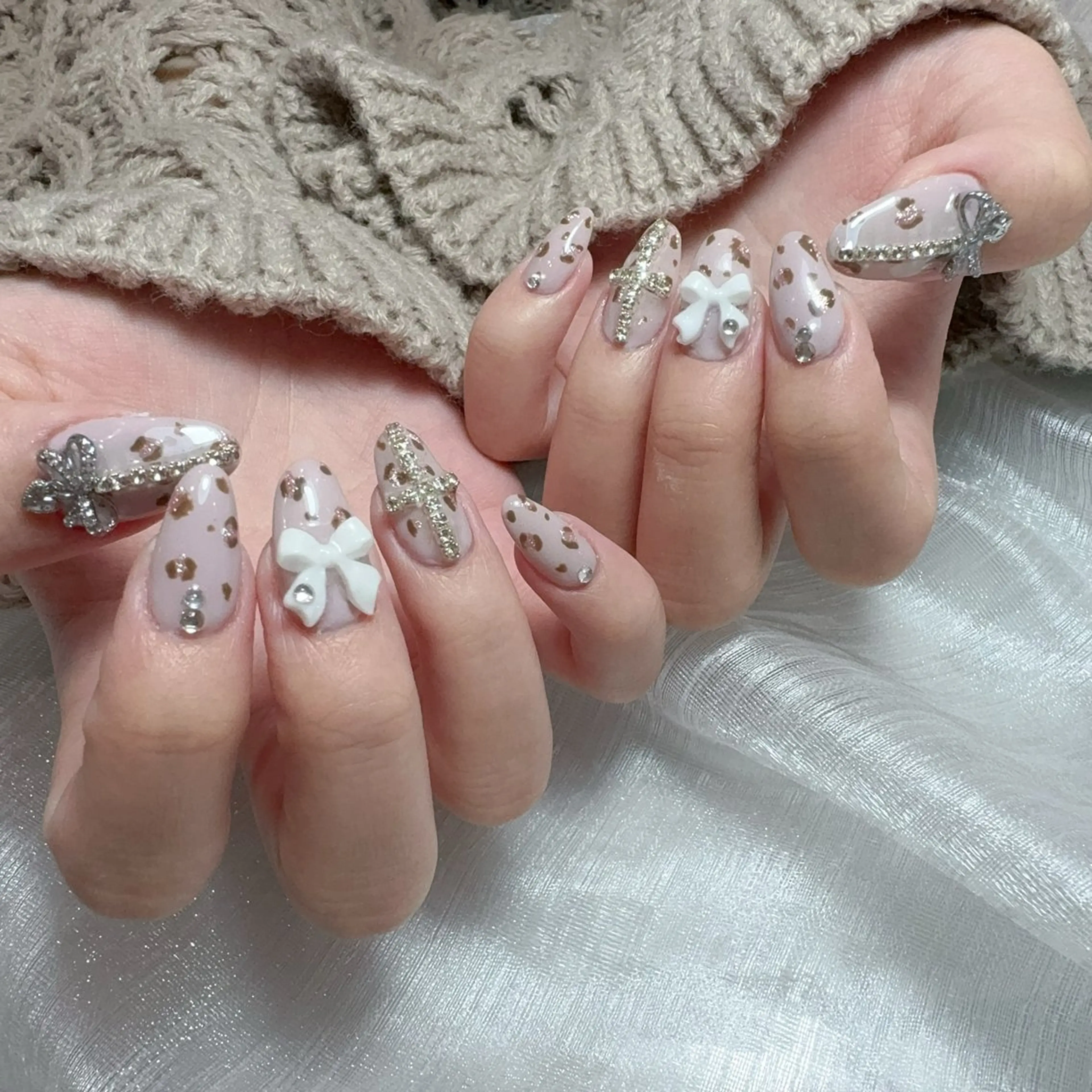 ネイル アートネイル フラッシュネイル フレンチネイル ジェルネイル ガラスフレンチ You&Me Yukiのネイルデザイン