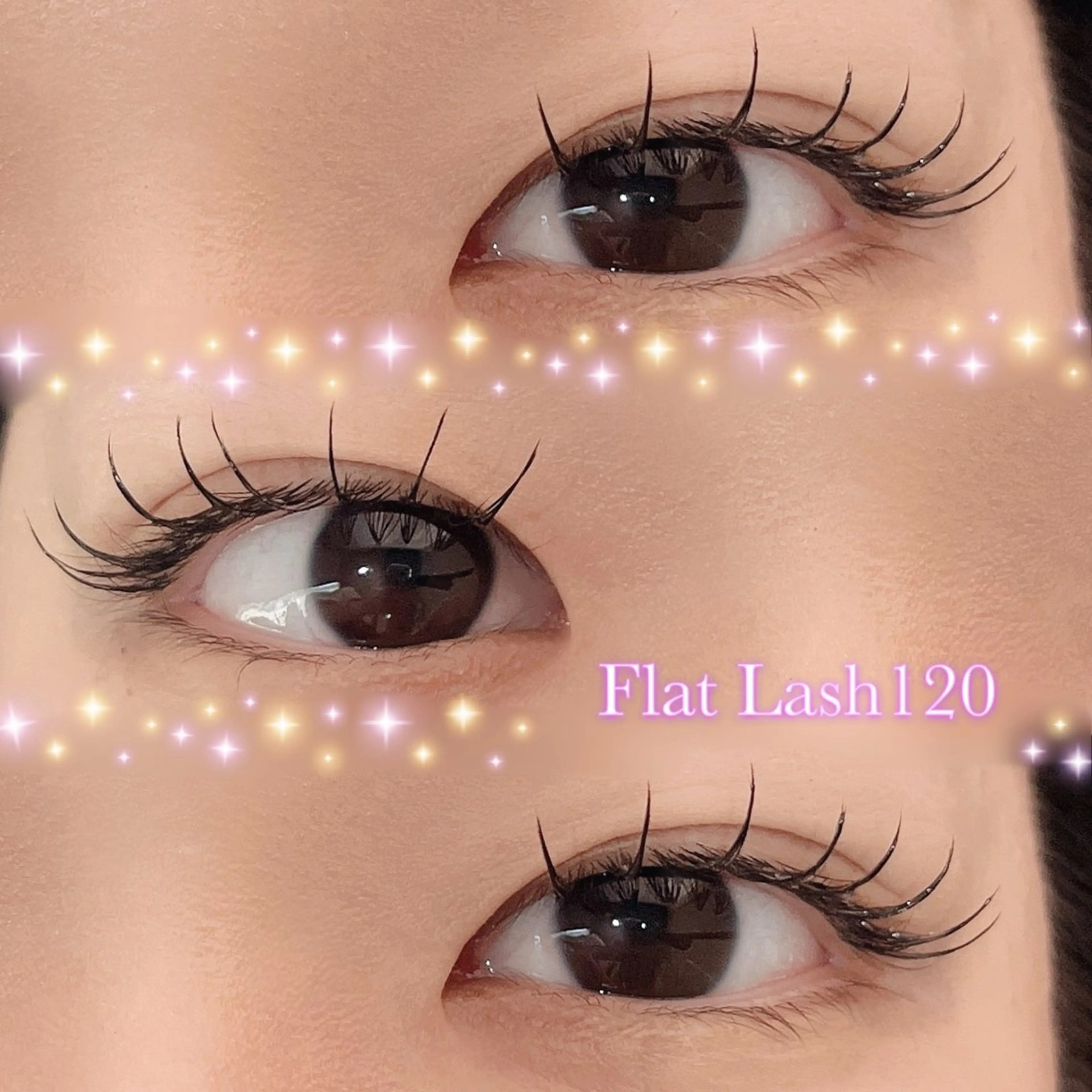 マツエク・マツパ フラットラッシュ 韓国風マツエク パリジェンヌラッシュリフト 下まつげエクステ 一重×まつ毛パーマ マツエク Rairia momoka🎀✨のマツエク・マツパデザイン