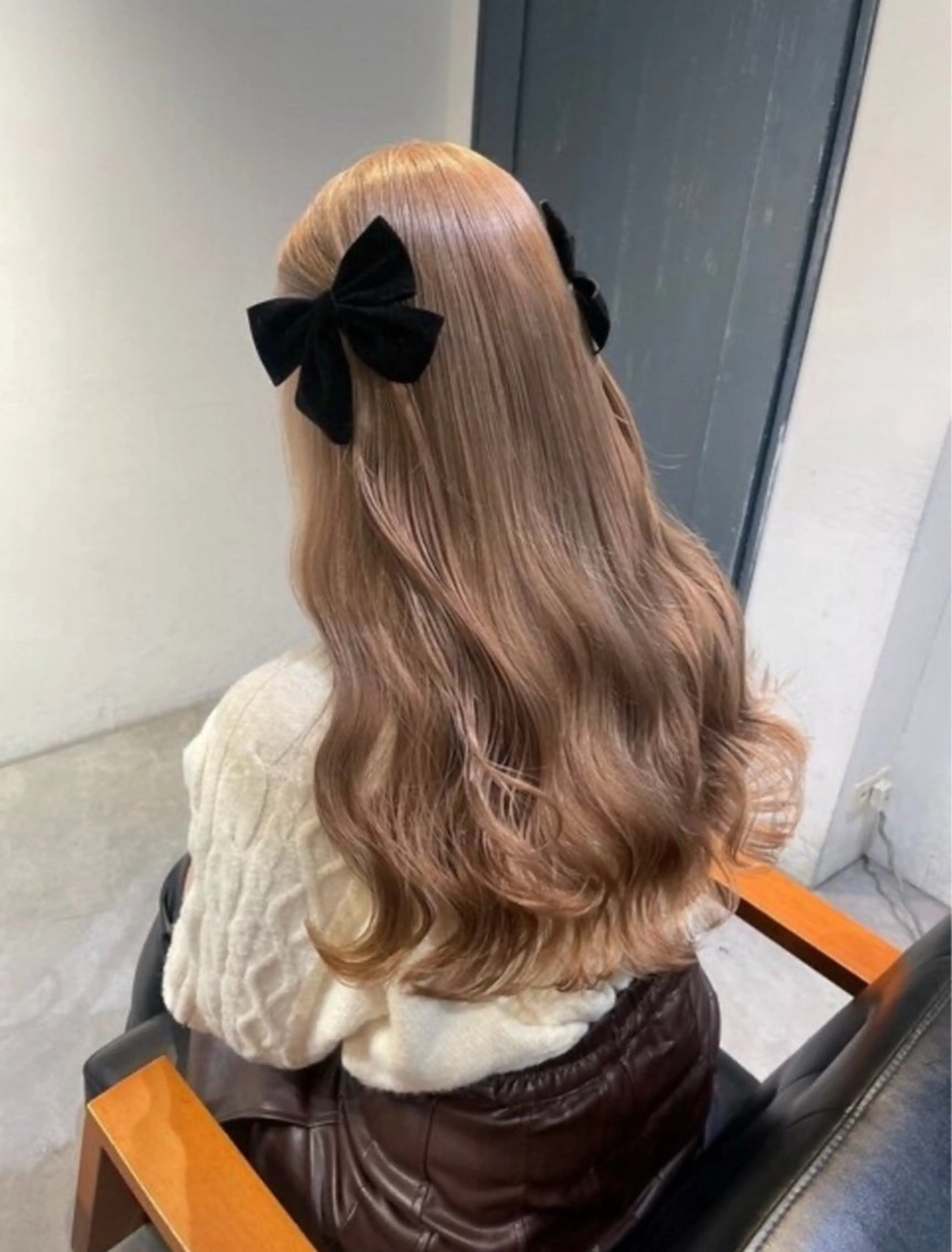 ロング ヘアカラー トリートメント 艶カラー/髪質改善 サラサ💟のヘアスタイル