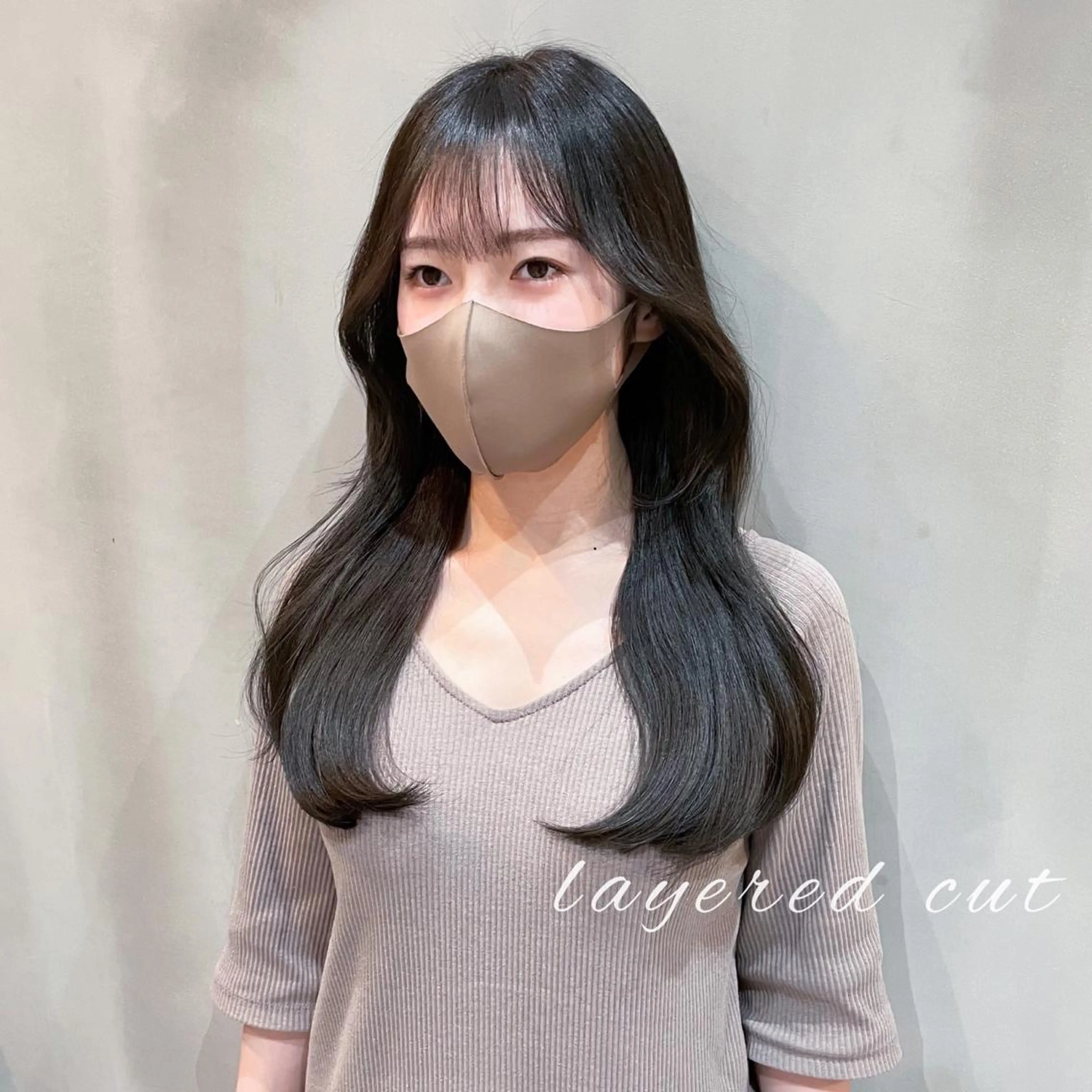 ロング 韓国風ヘア レイヤーカット LOMA🇰🇷 銀座クボタのヘアスタイル