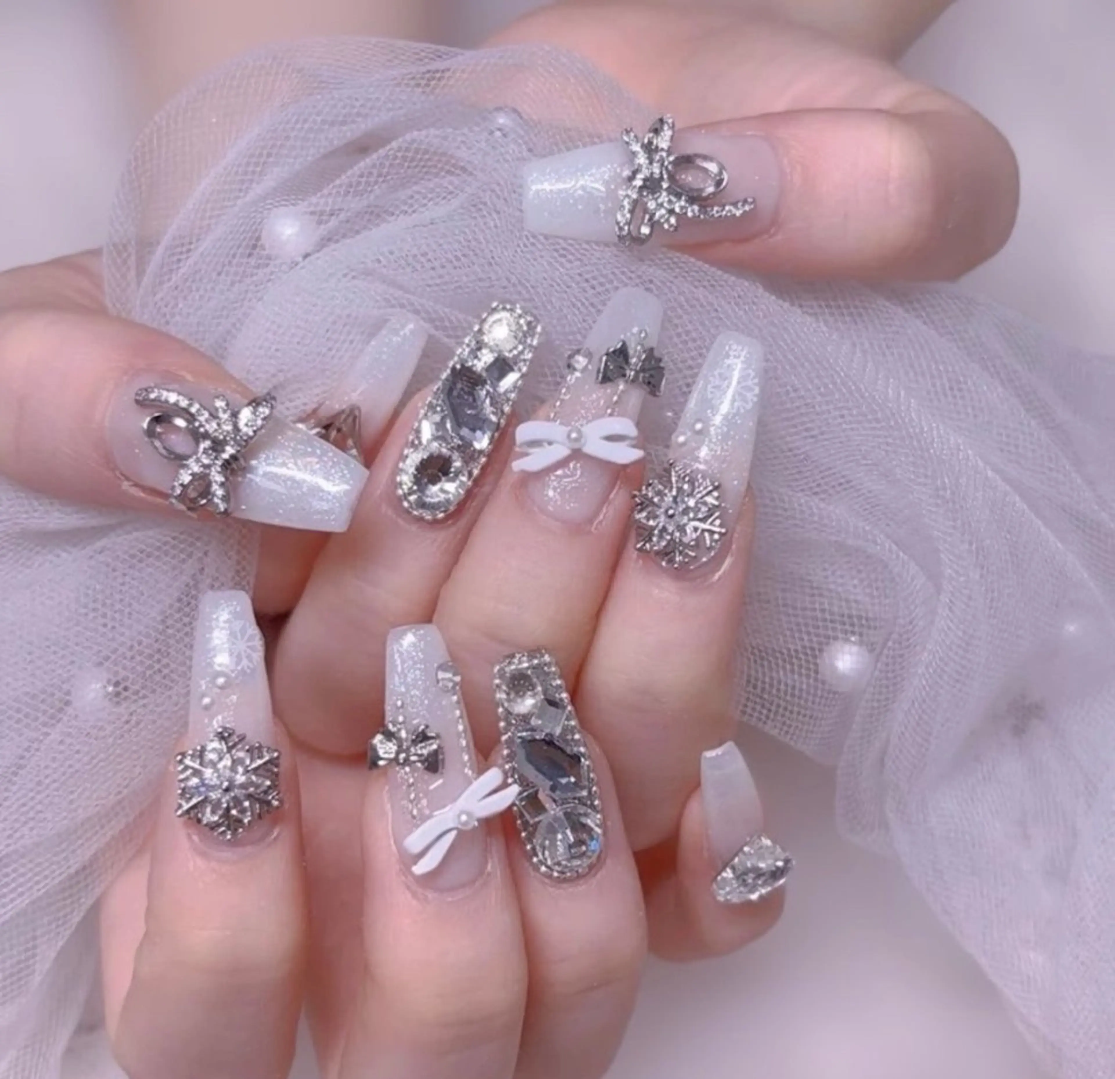 ネイル アートネイル チークネイル 長さ出し フレンチネイル ジェルネイル YK Beauty Salonのマツエク・マツパデザイン