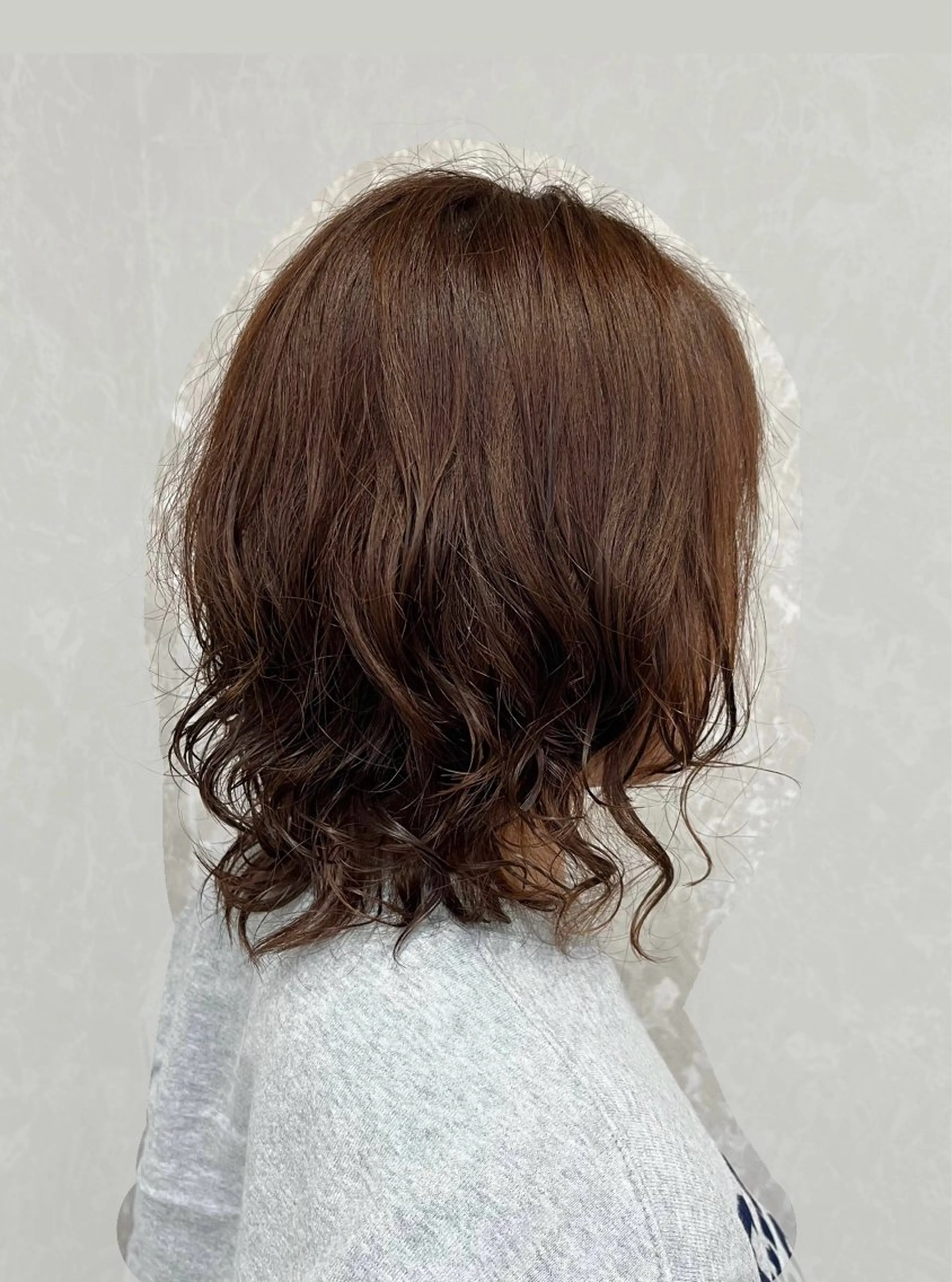 セミロング カラー パーマ 池田 真衣のヘアスタイル