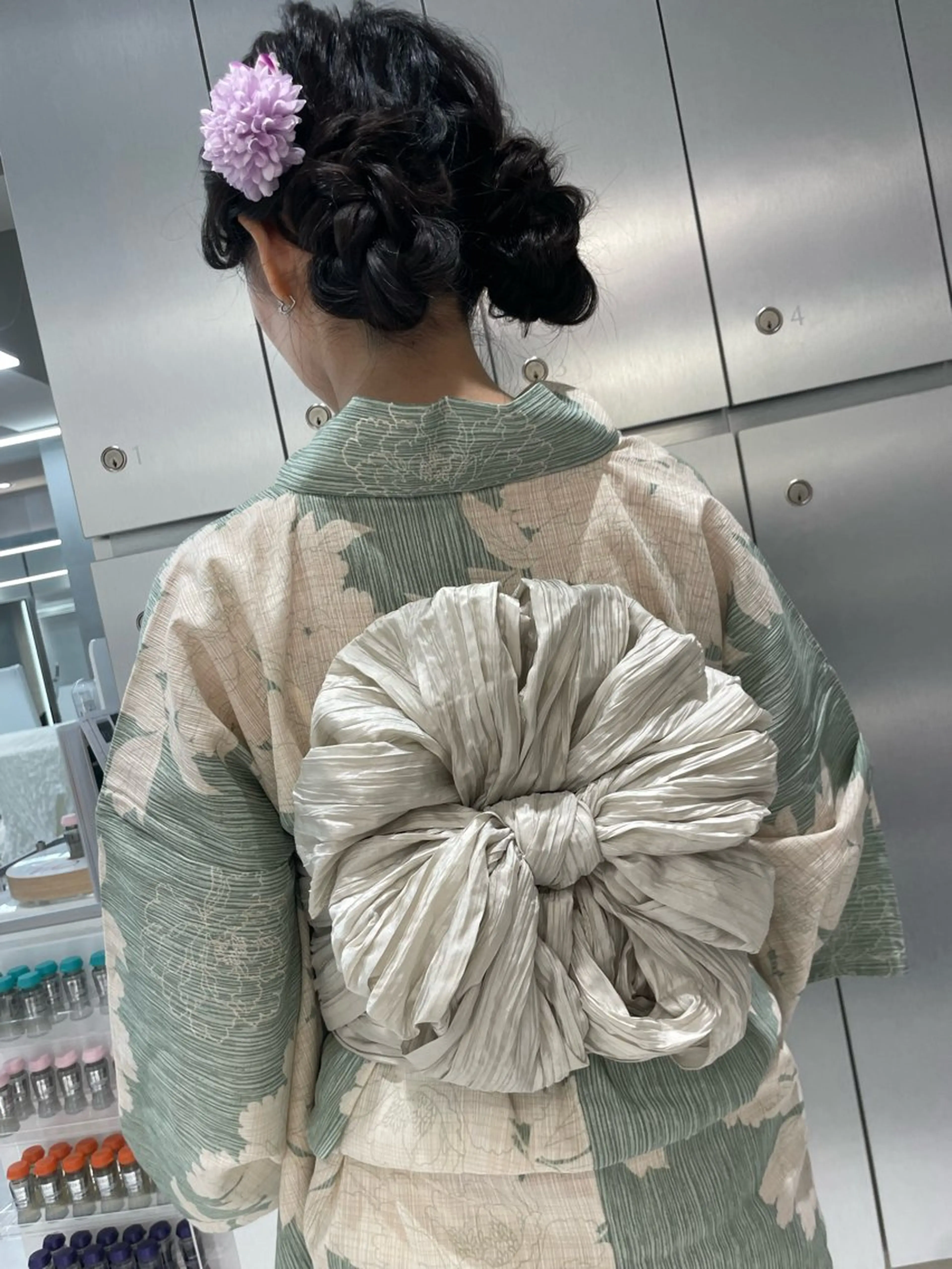 着付け ヘアセット🎀耳つぼ 👂💎MONAMIのヘアスタイル