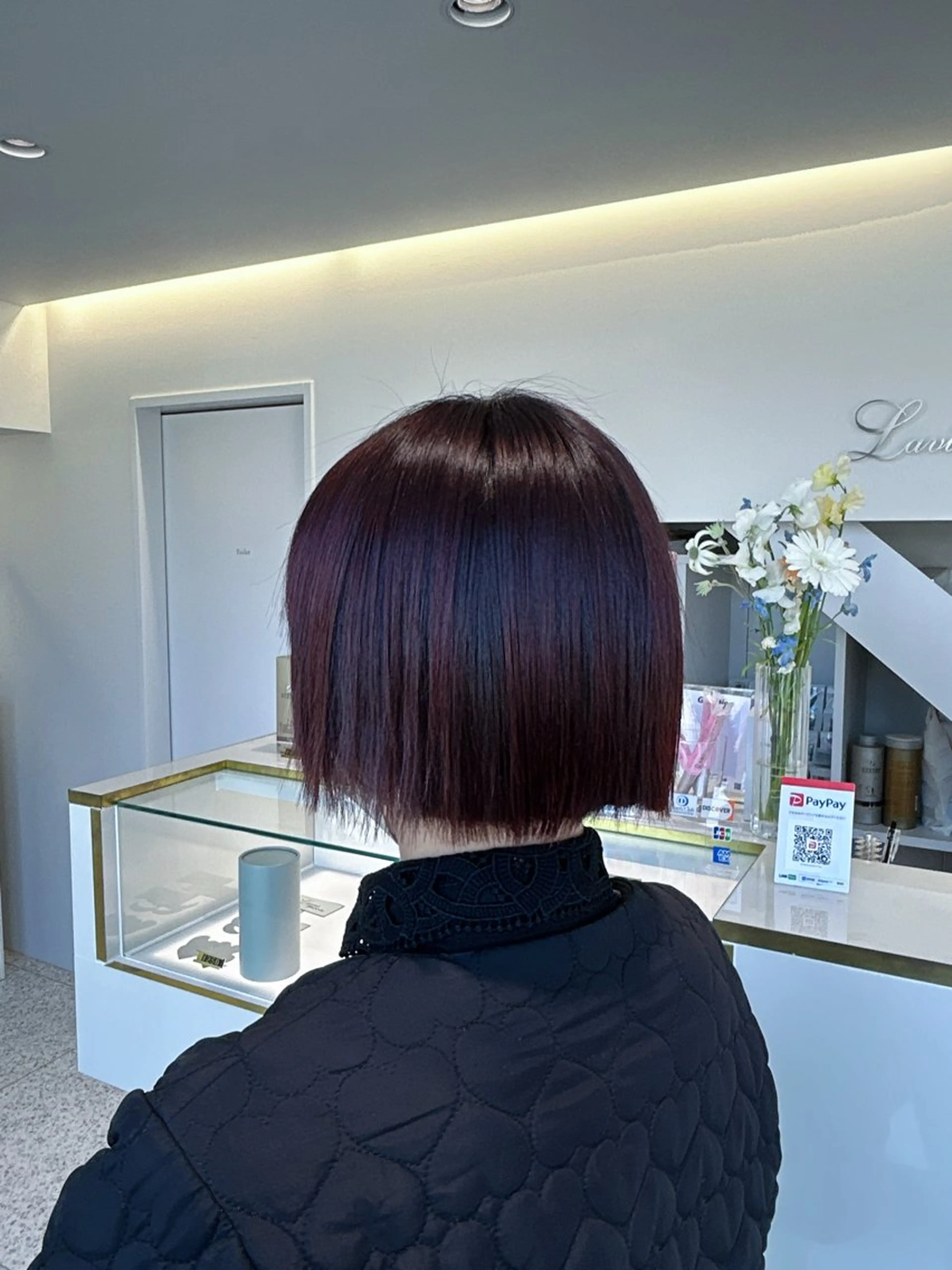 カラー ピンクカラー Lavie moon airiのヘアスタイル