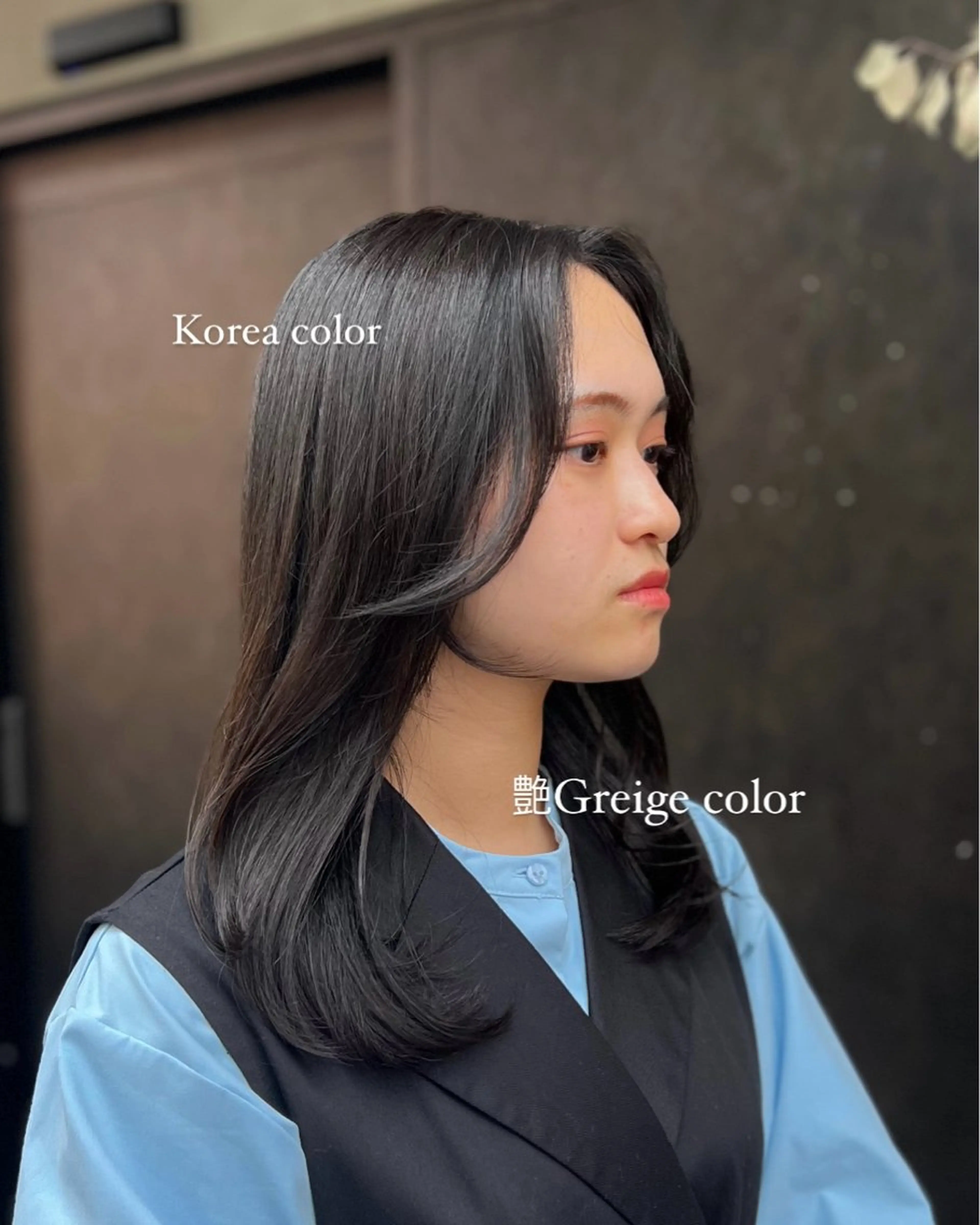 ミディアム カラー グレージュ 韓国風カラー 韓国風ヘア 韓国・ナチュラル特化 naoki.のヘアスタイル