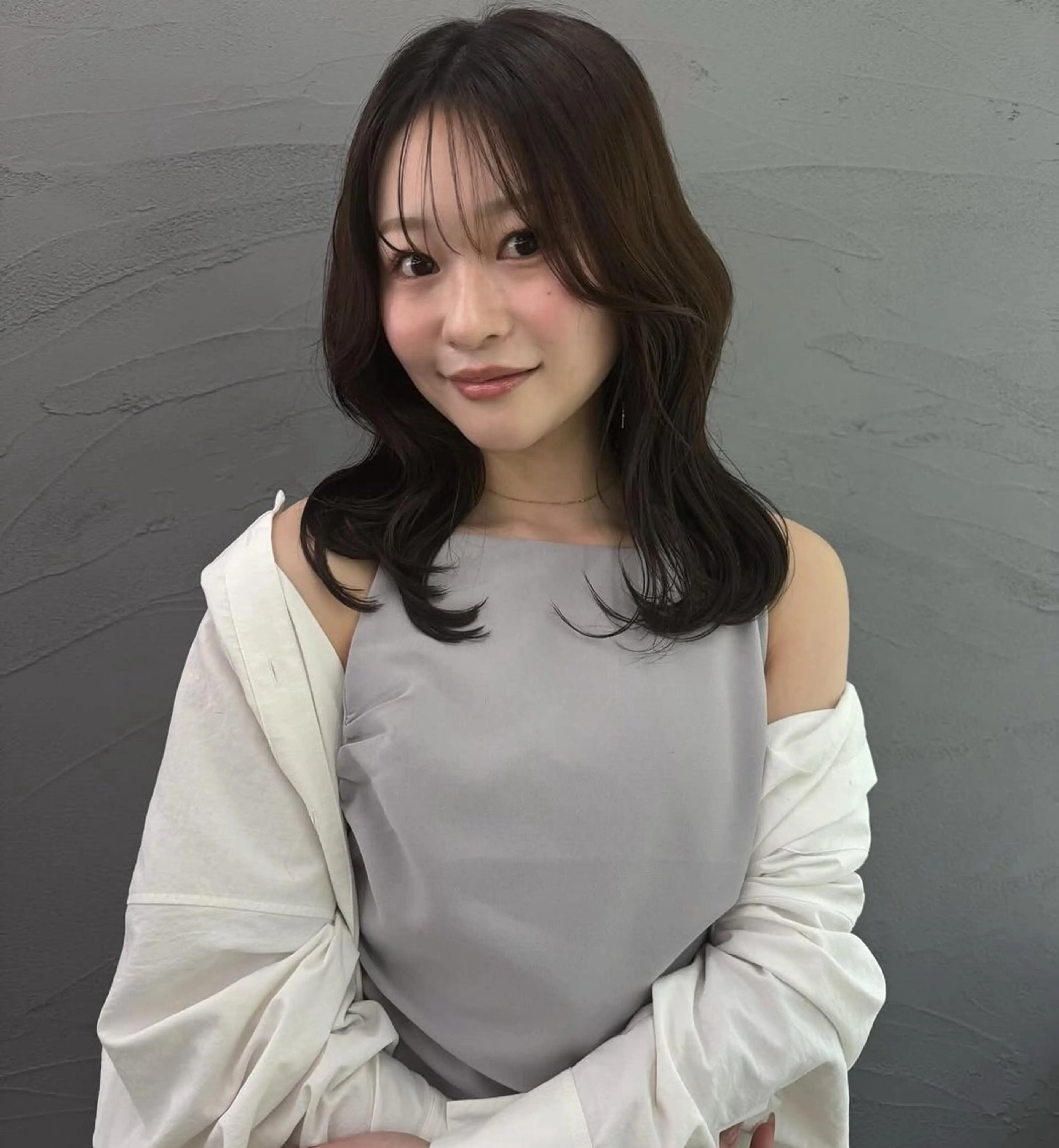 セミロング カラー パーマ ヘアアレンジ メンズ 心斎橋美容室 Junのヘアスタイル