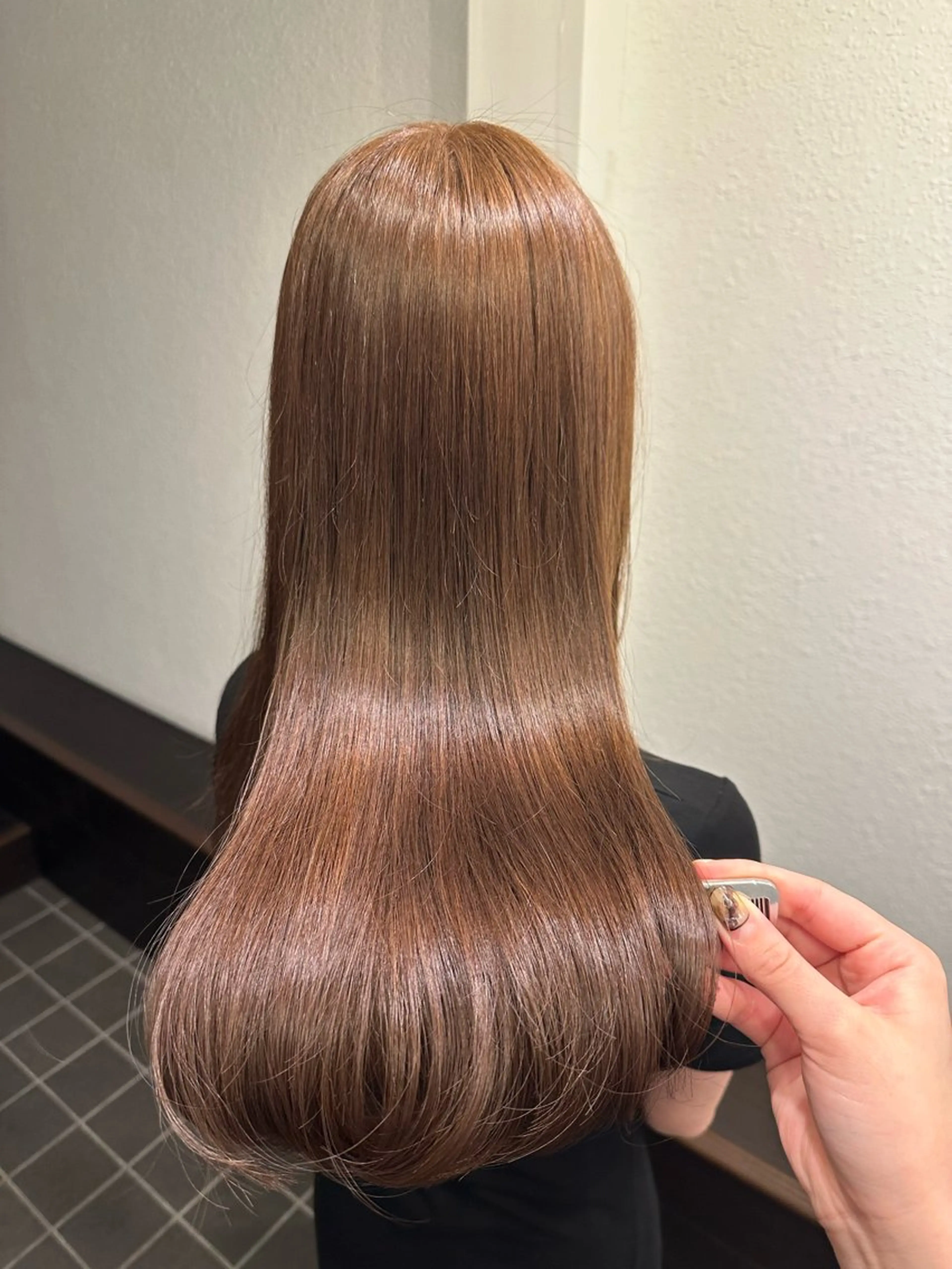 ロング カット ヘアカラー トリートメント 名駅/艶カラー/原田 永遠のヘアスタイル