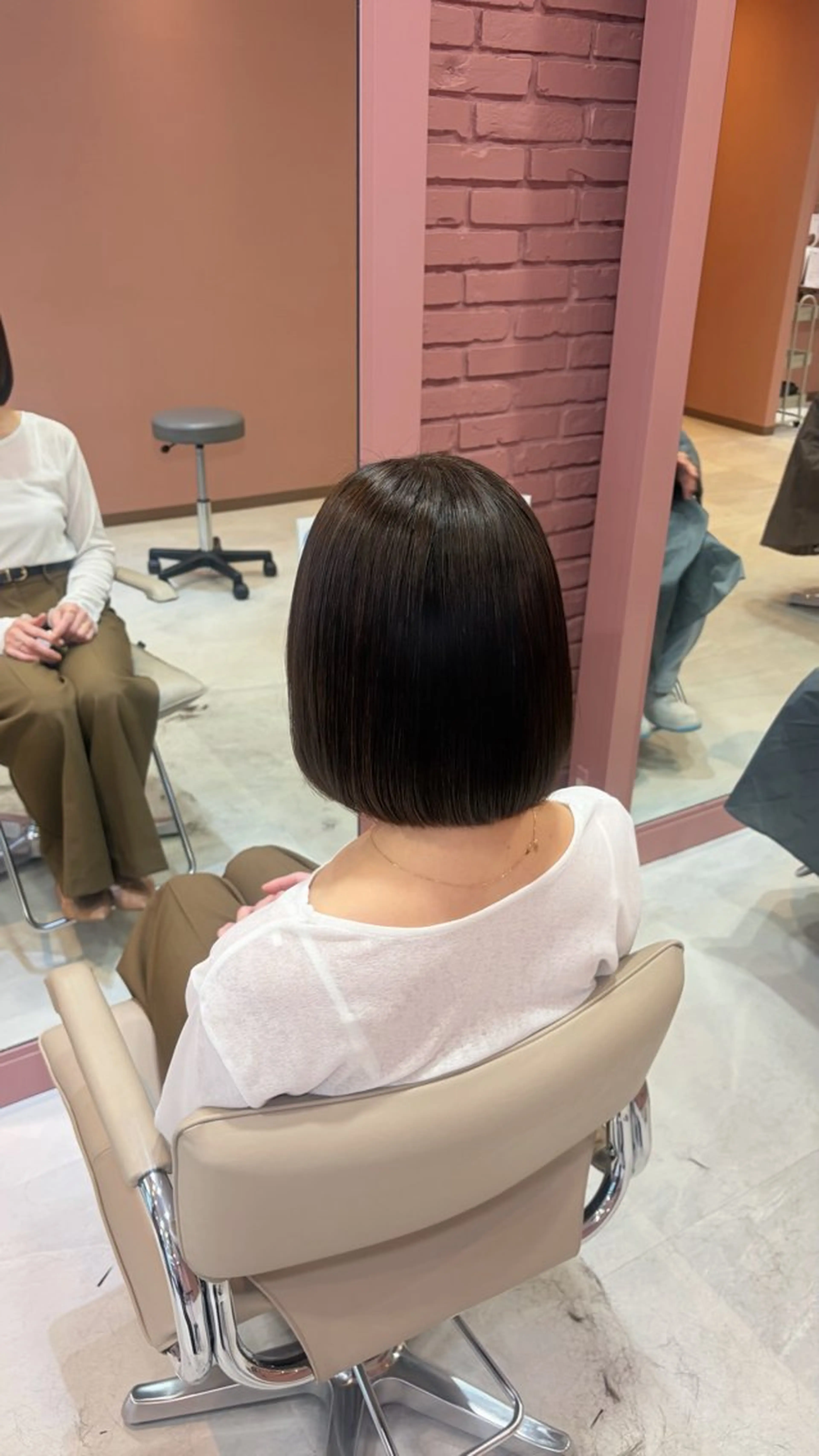 ミディアム カラー パーマ カット ヘアカラー 縮毛矯正 聖菜/ hina /レイヤー/艶カラーのヘアスタイル