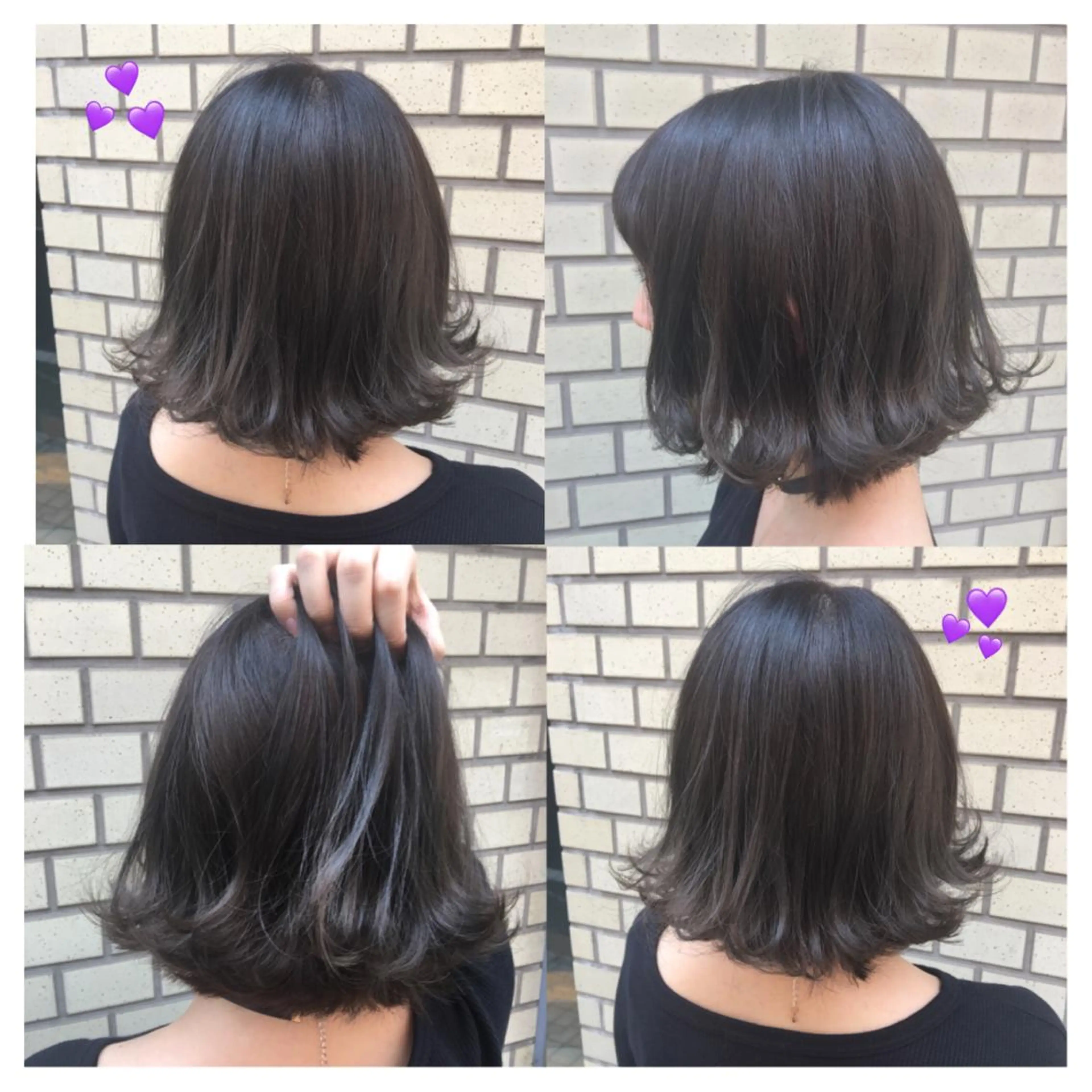 ショート カラー 切りっぱなしボブ ブリーチ ボブ 外ハネヘア 韓国ヘア得意❤︎森澤 悠佳のヘアスタイル