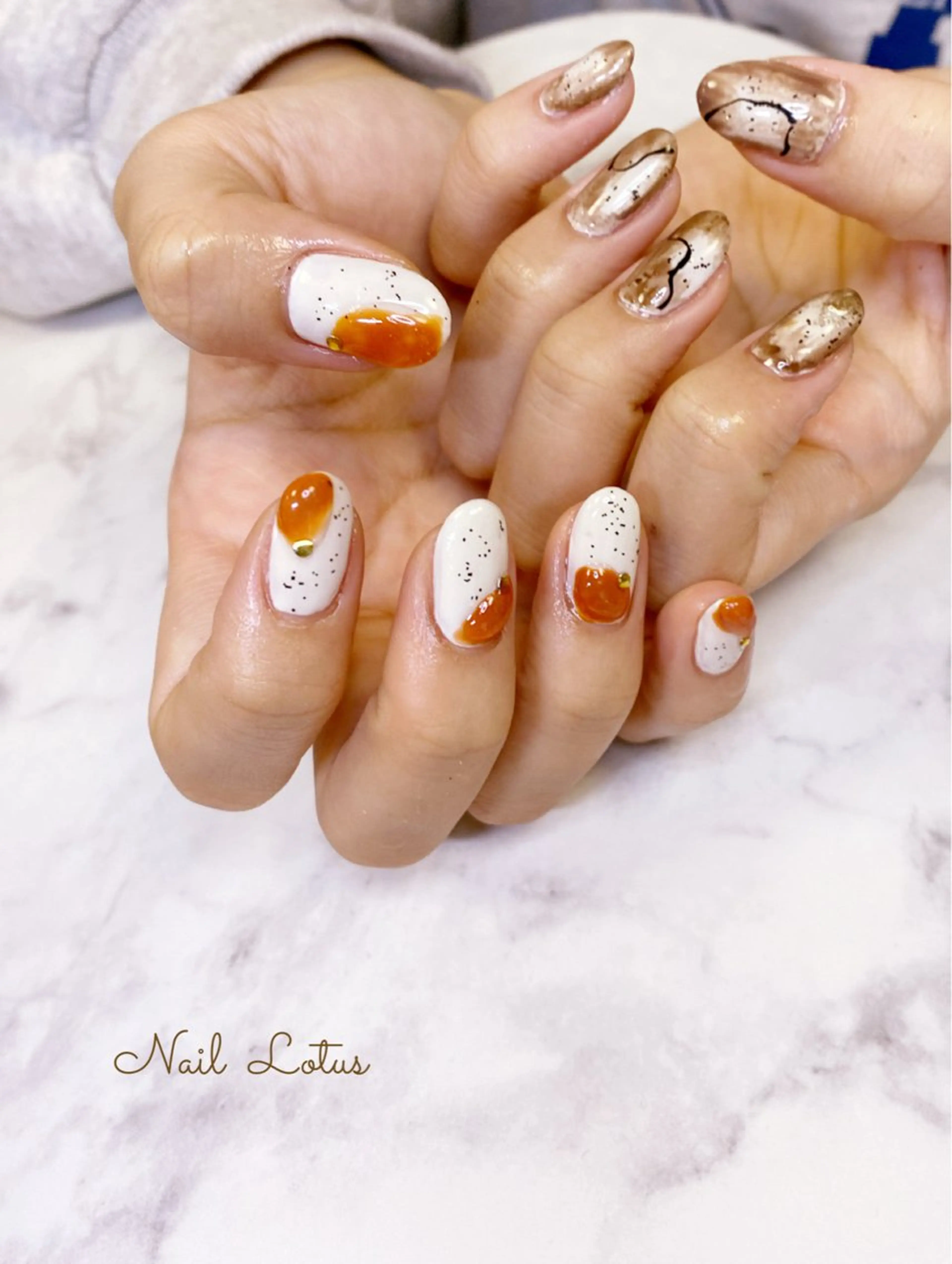 ネイル ハンドネイル ハンドケア ネイル＆脱毛 Lotus🌸のネイルデザイン