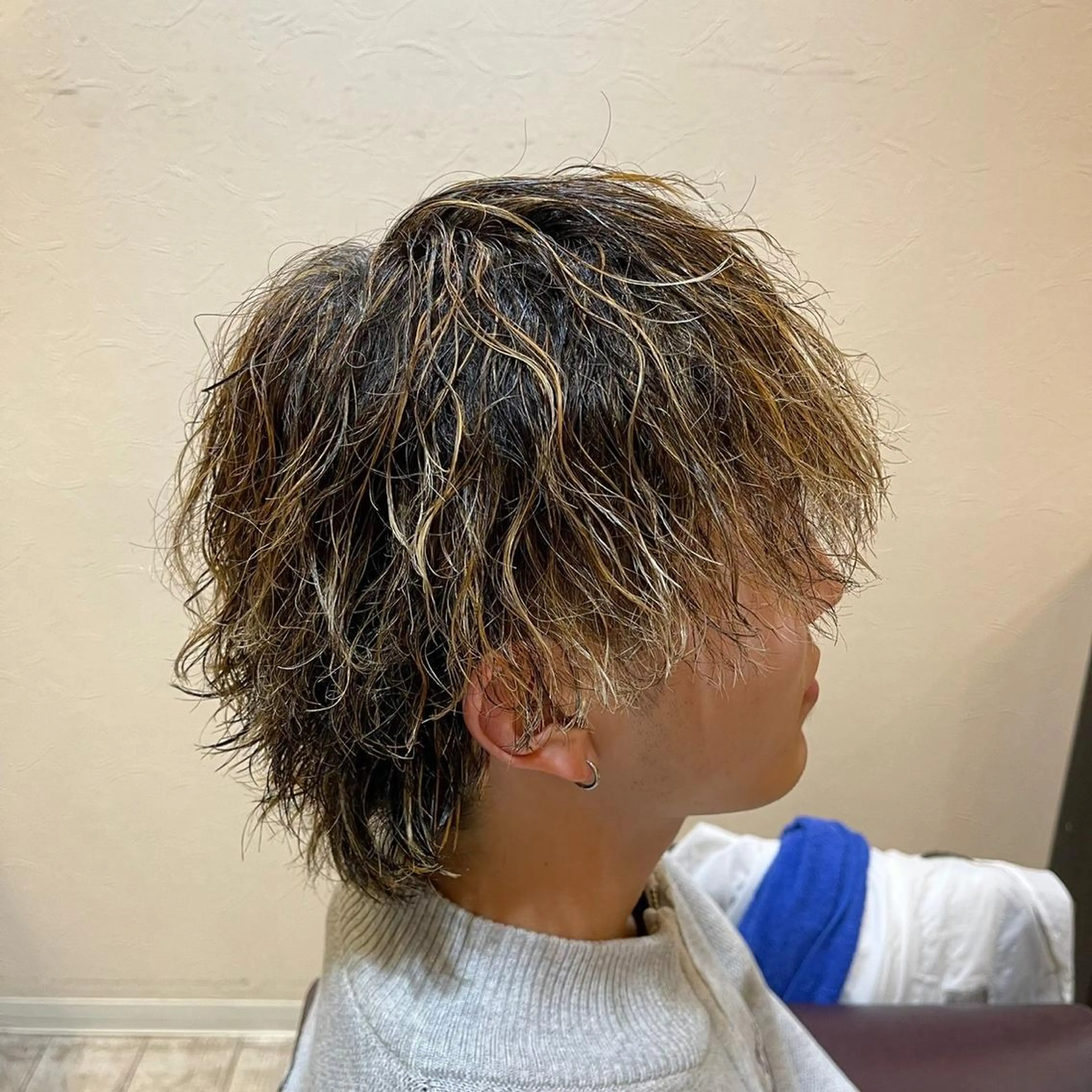 カラー パーマ メンズ 樽川翔/フェザーパー マ/シャドウパーマのヘアスタイル