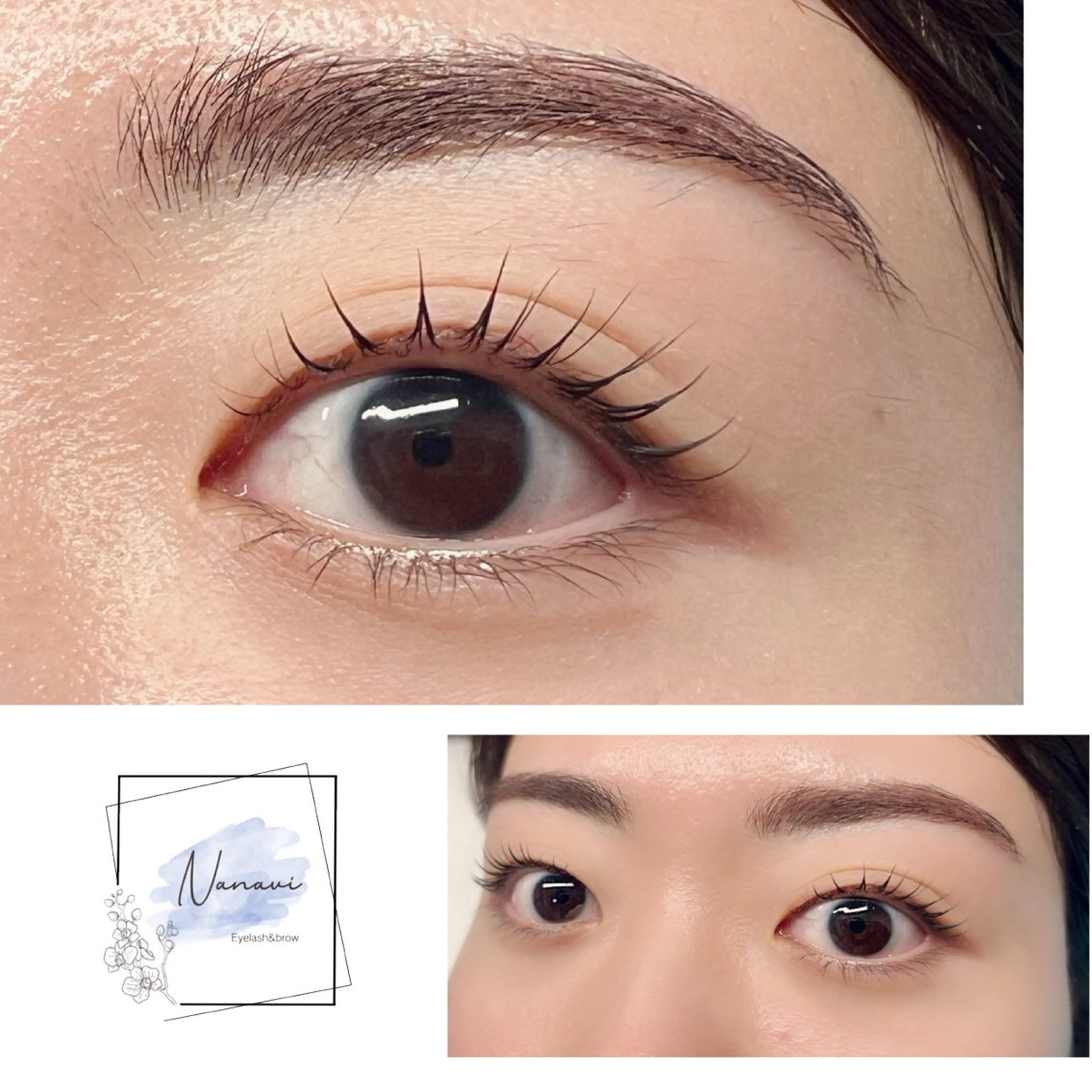 マツエク・マツパ マツパ Nanavi 鮎川のマツエク・マツパデザイン