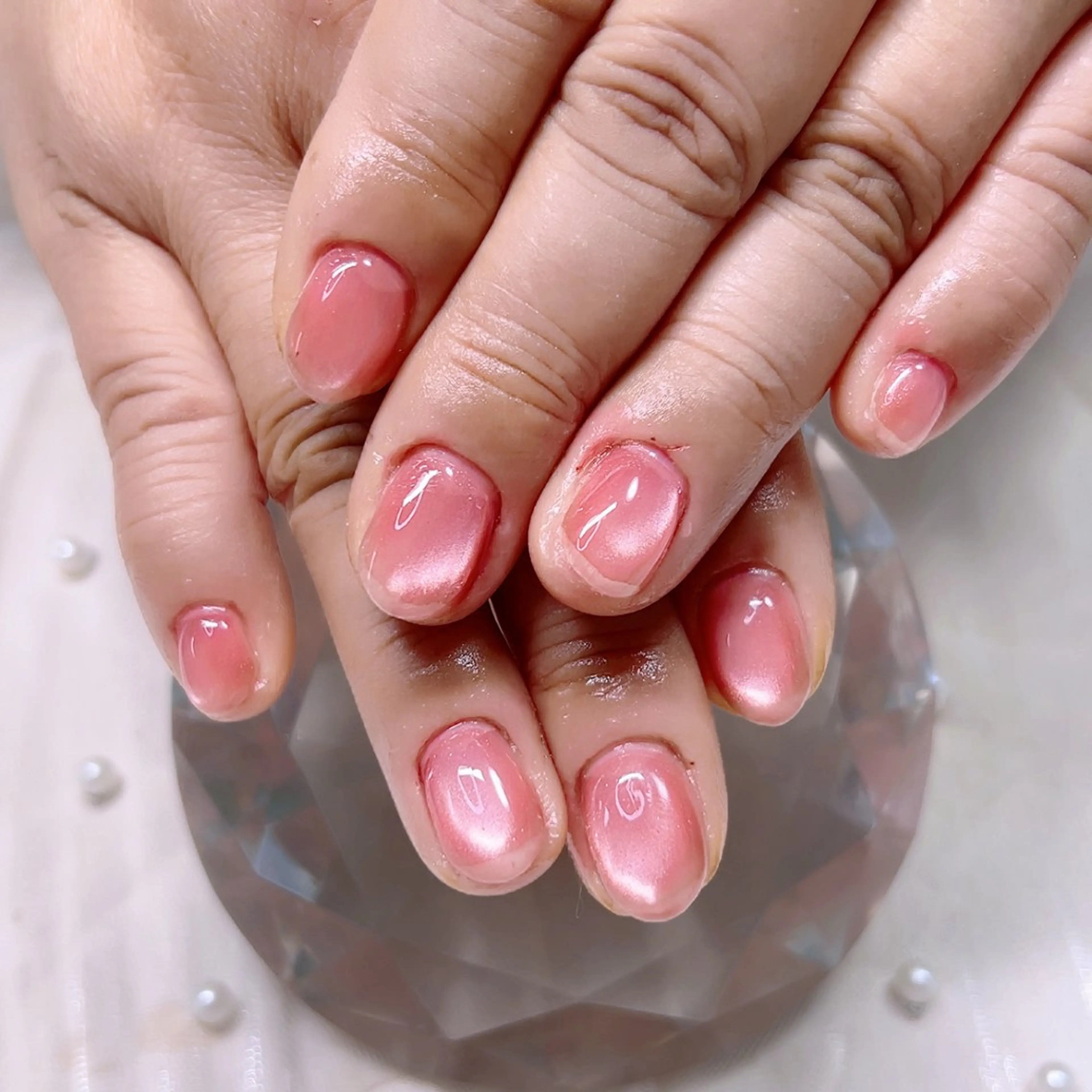 ネイル キラキラネイル マグネットネイル ハンドネイル Cute Tips nailのネイルデザイン