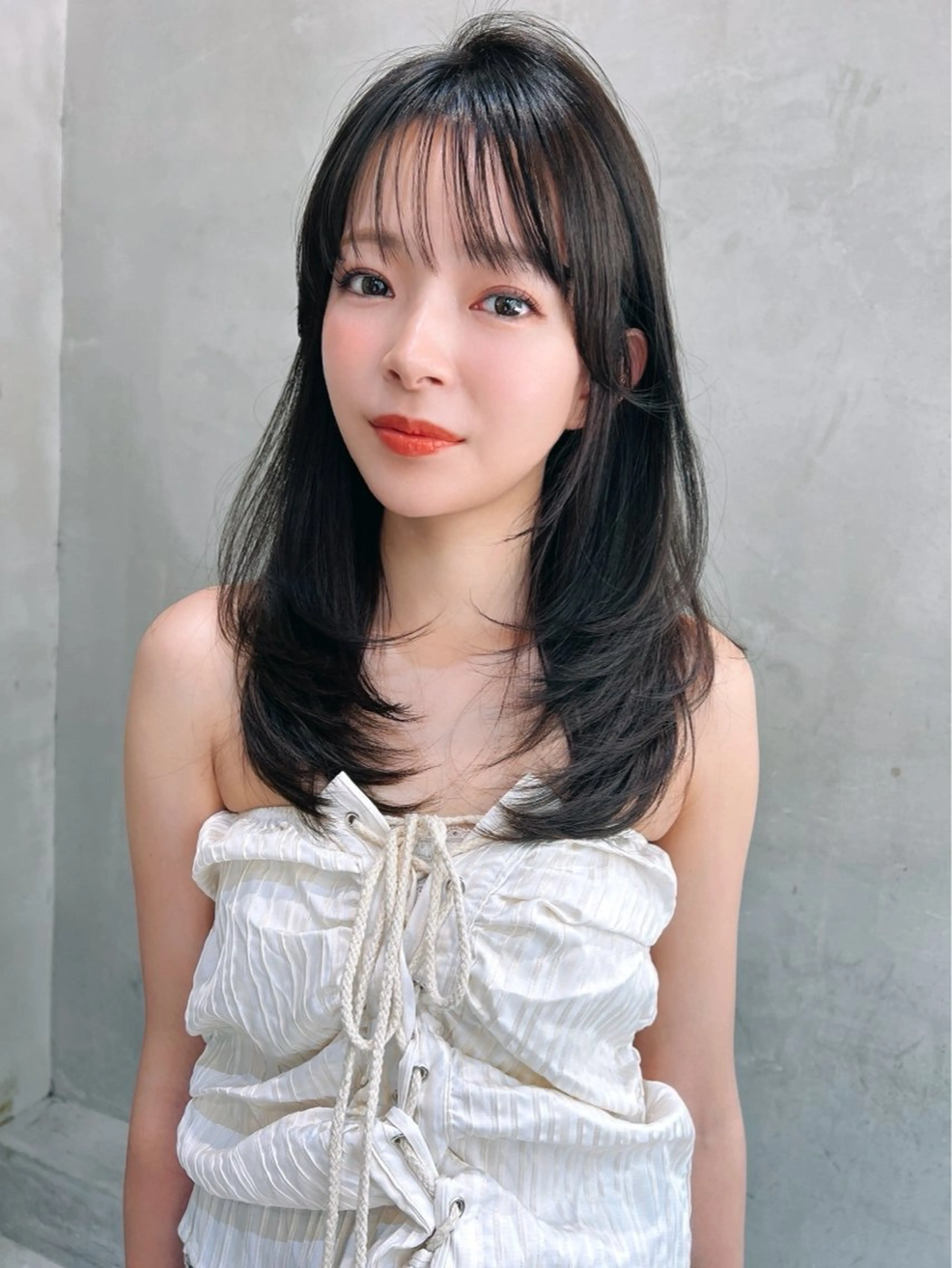 セミロング カラー ヘアカラー ✨艶モテ/上質カラー 🪽🫧門倉瑠生のヘアスタイル