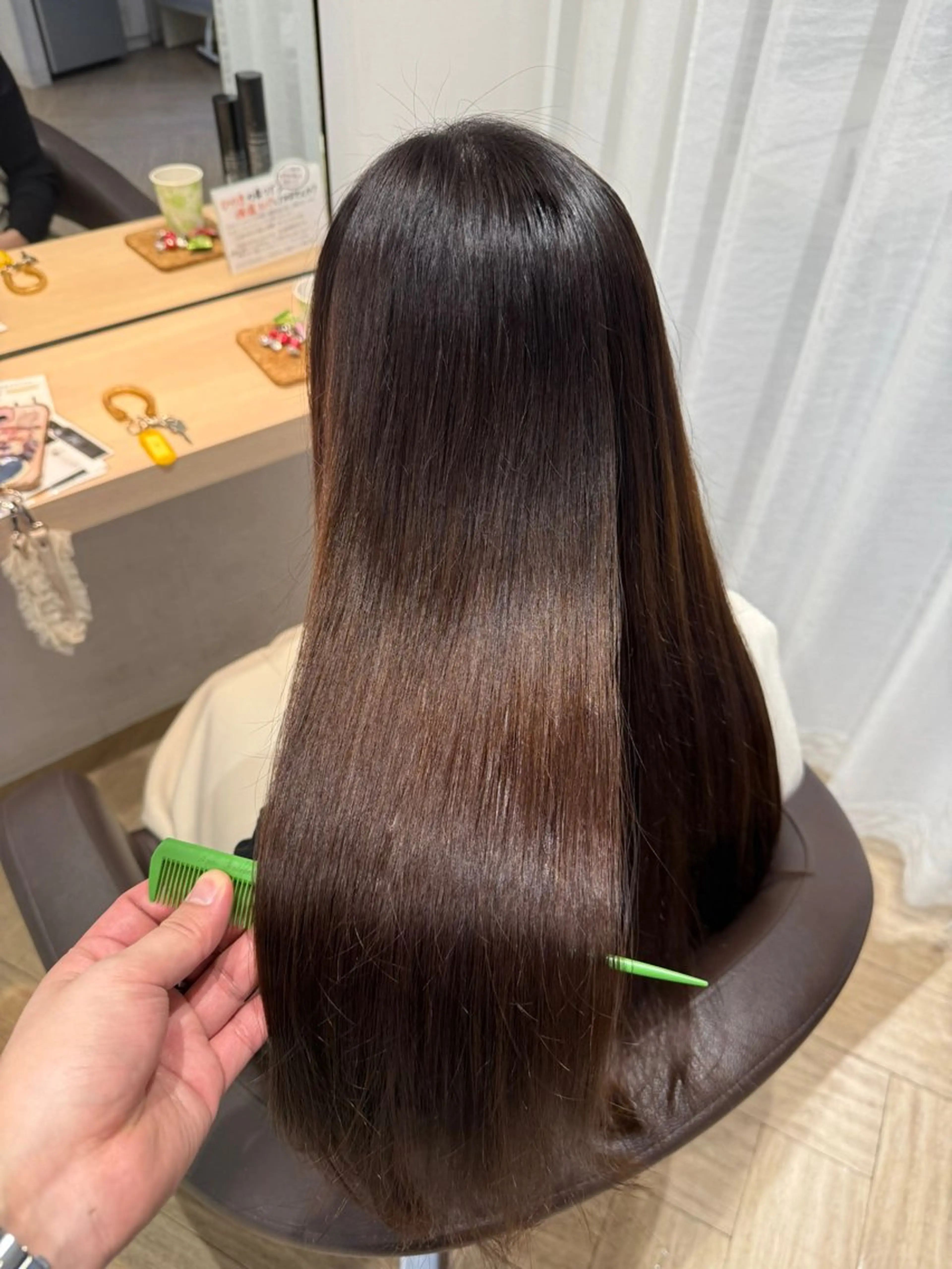 ロング 髪質改善 カット 縮毛矯正 トリートメント 【似合わせ】 藤原 拓徒のヘアスタイル