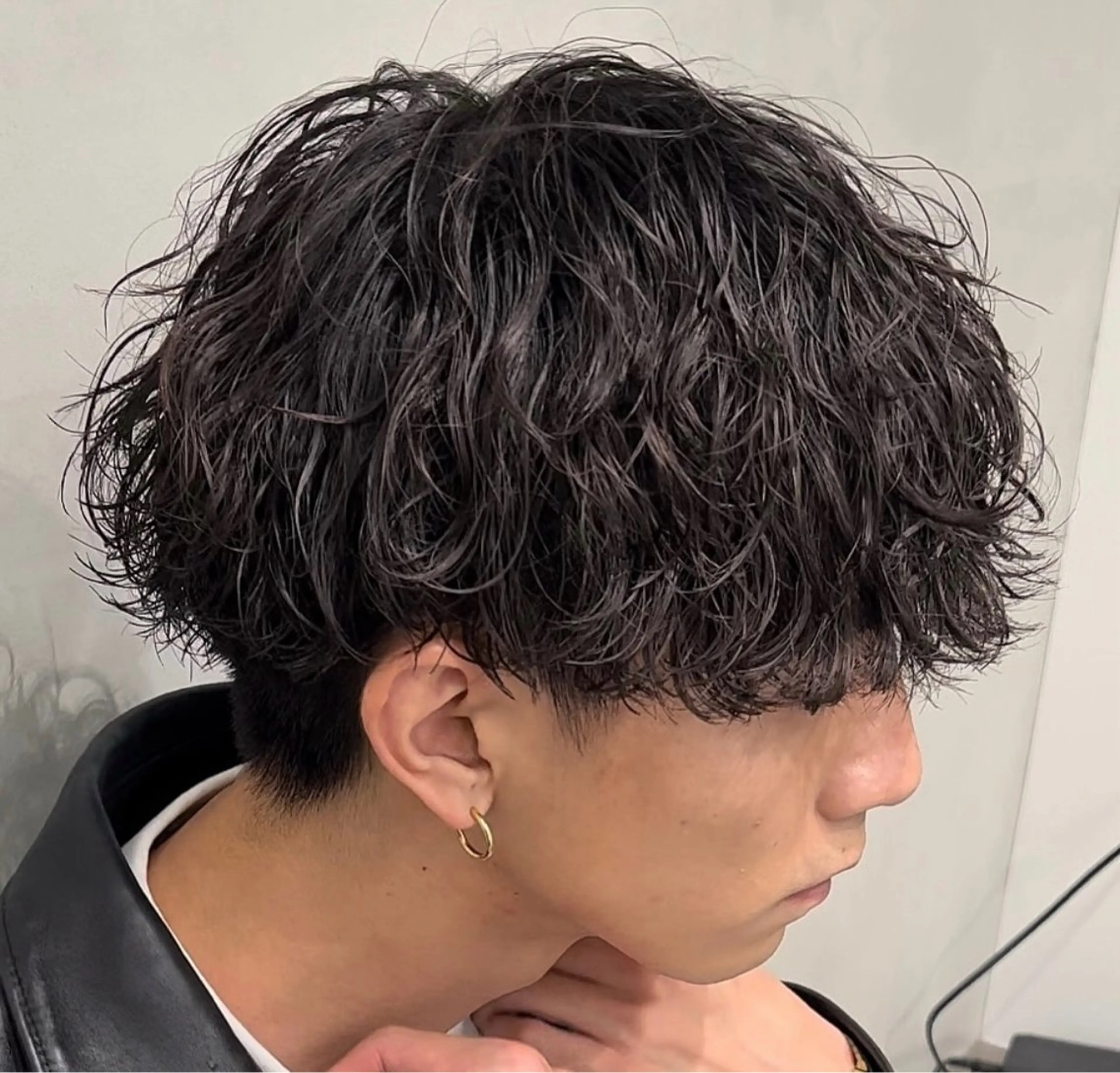 ミディアム パーマ ヘアアレンジ メンズ fifth 石川 凪のヘアスタイル