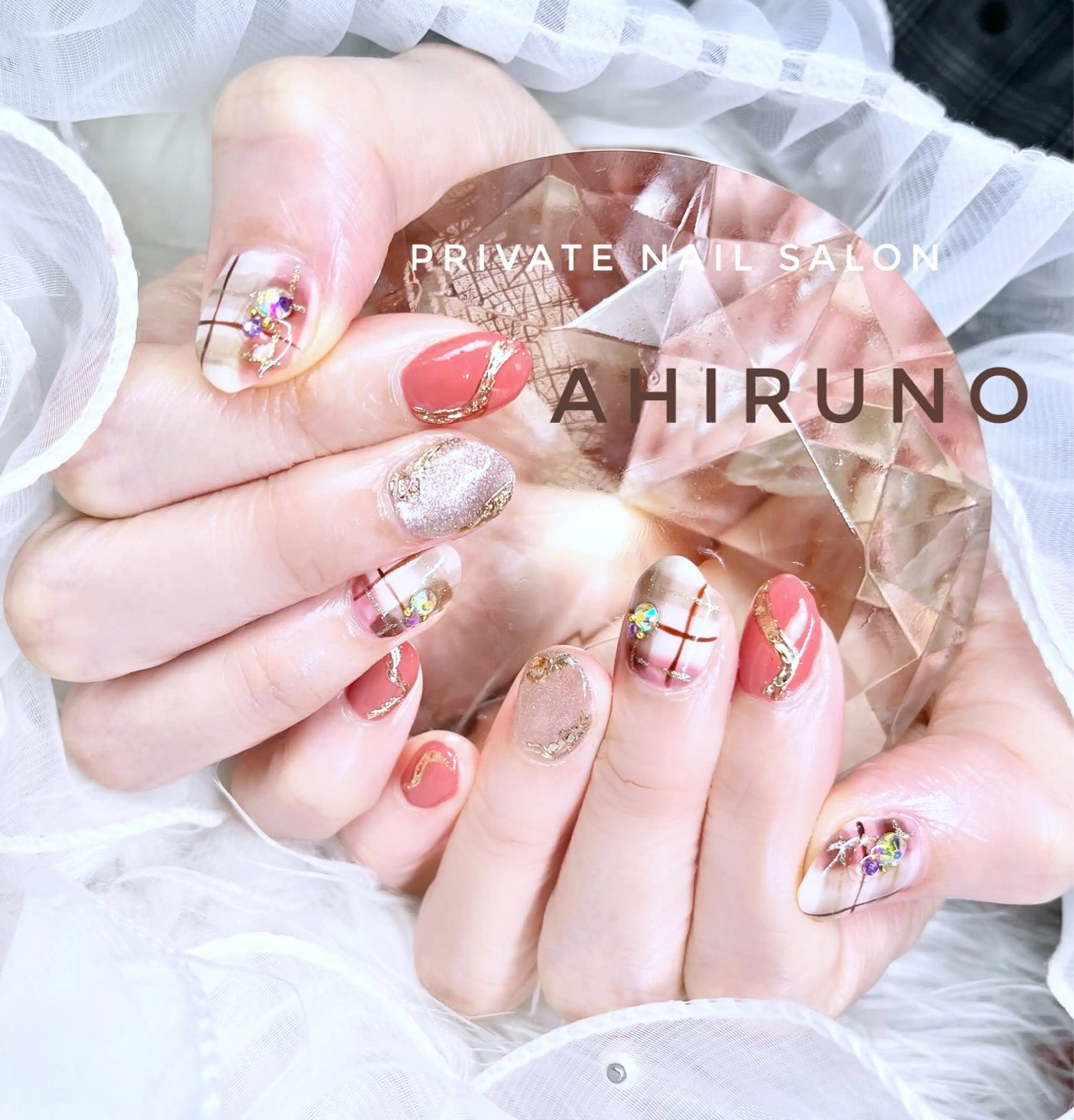 ネイル アートネイル フットネイル ミラーネイル 持ち込み 東京あきる野市ネイル ✿ ｙｕiのネイルデザイン