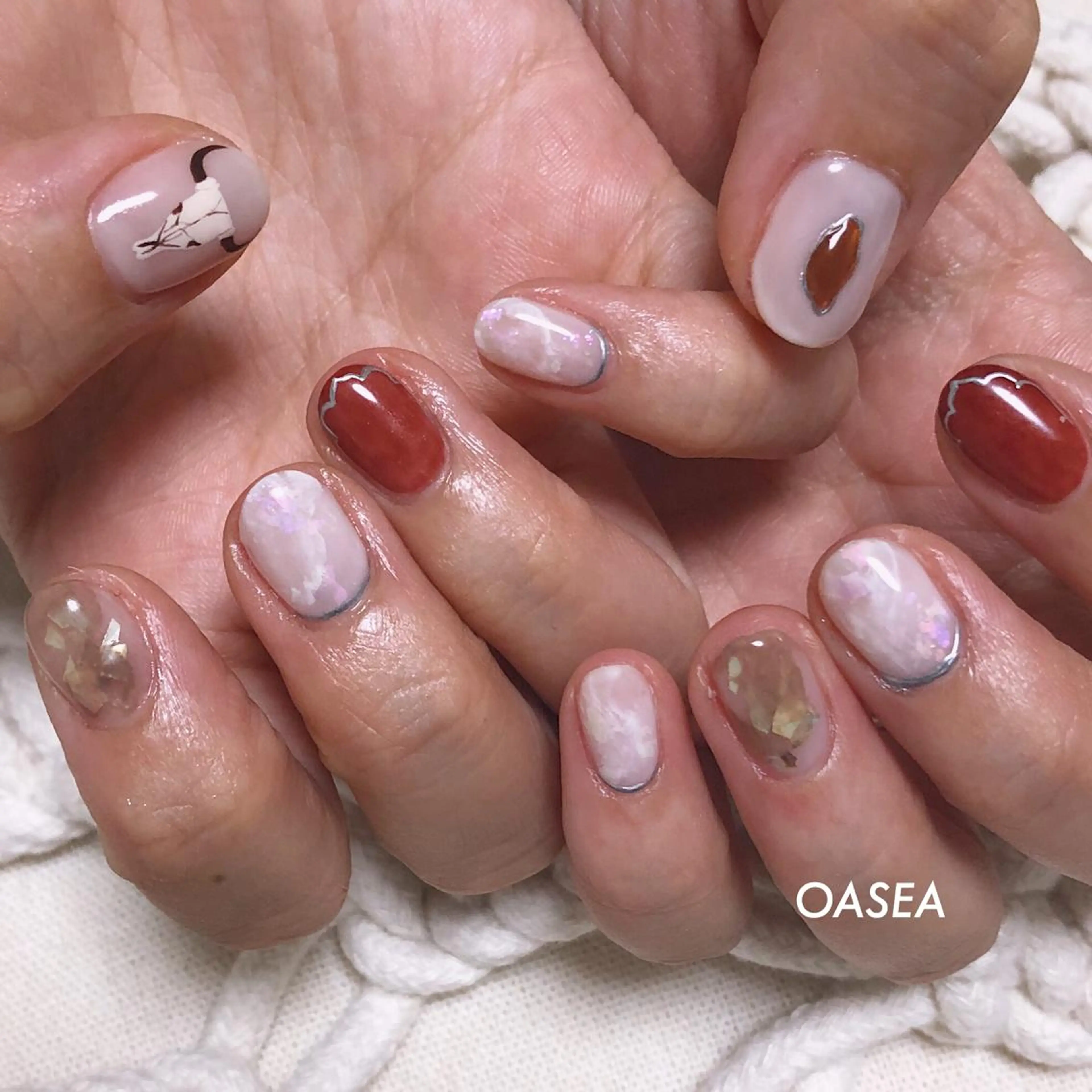 ネイル ハンドネイル 🌞💜 KAORI 🌴のネイルデザイン