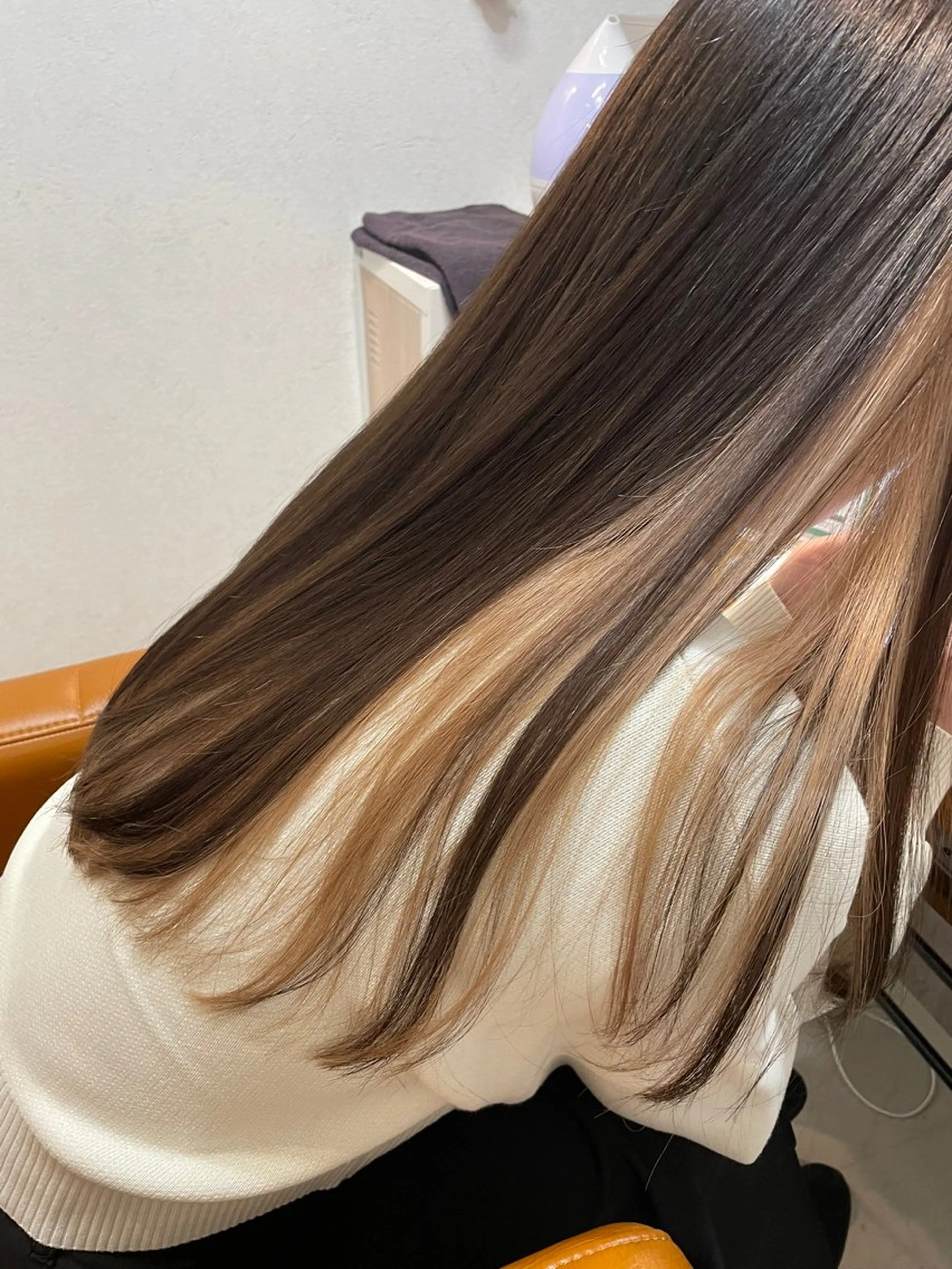 ロング カラー カット ヘアカラー トリートメント 【完全個室】髪質改善 暖色カラー/山崎唯奈のヘアスタイル
