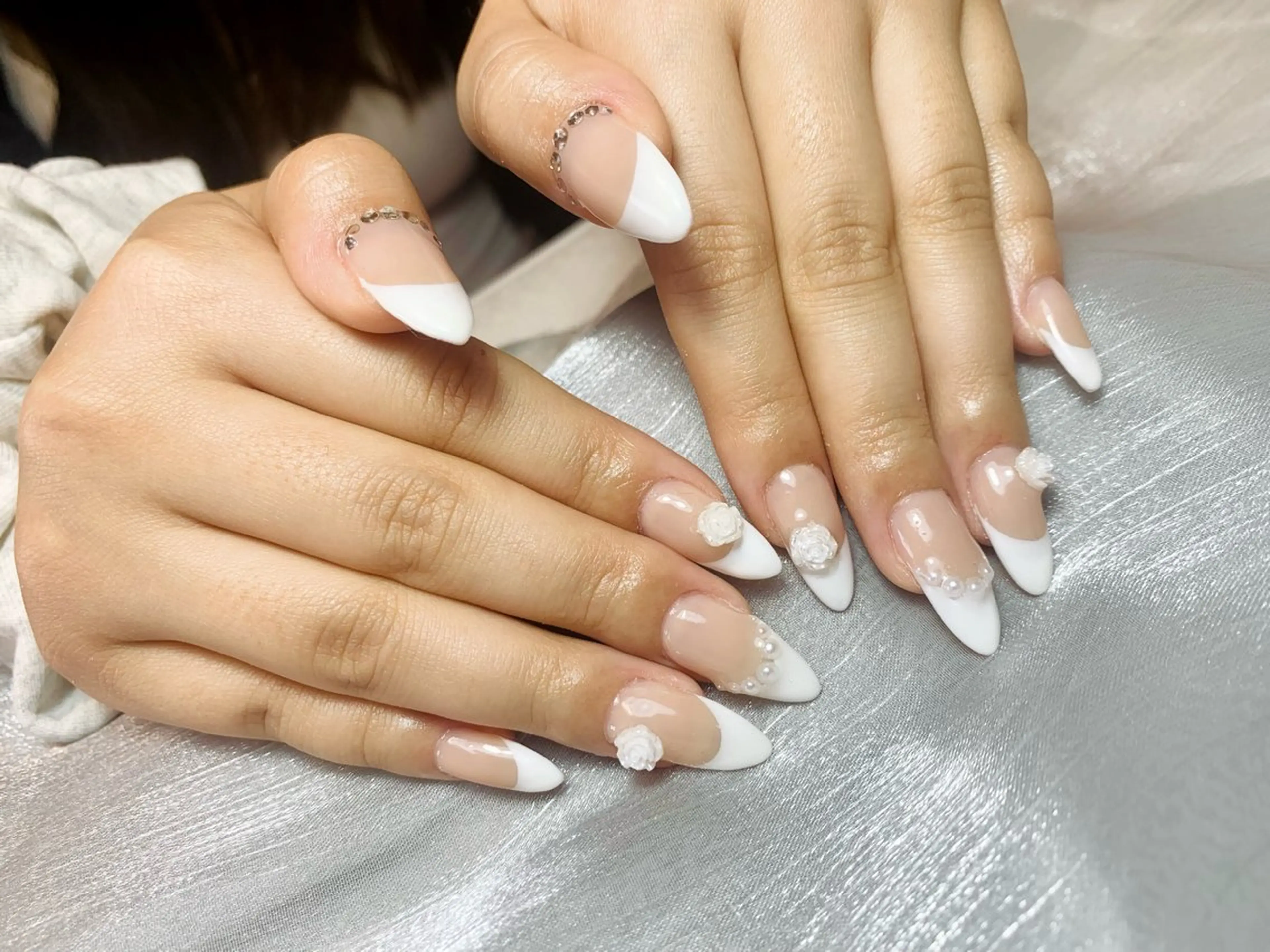 ネイル フレンチネイル ネイルチップ Hana nailのネイルデザイン