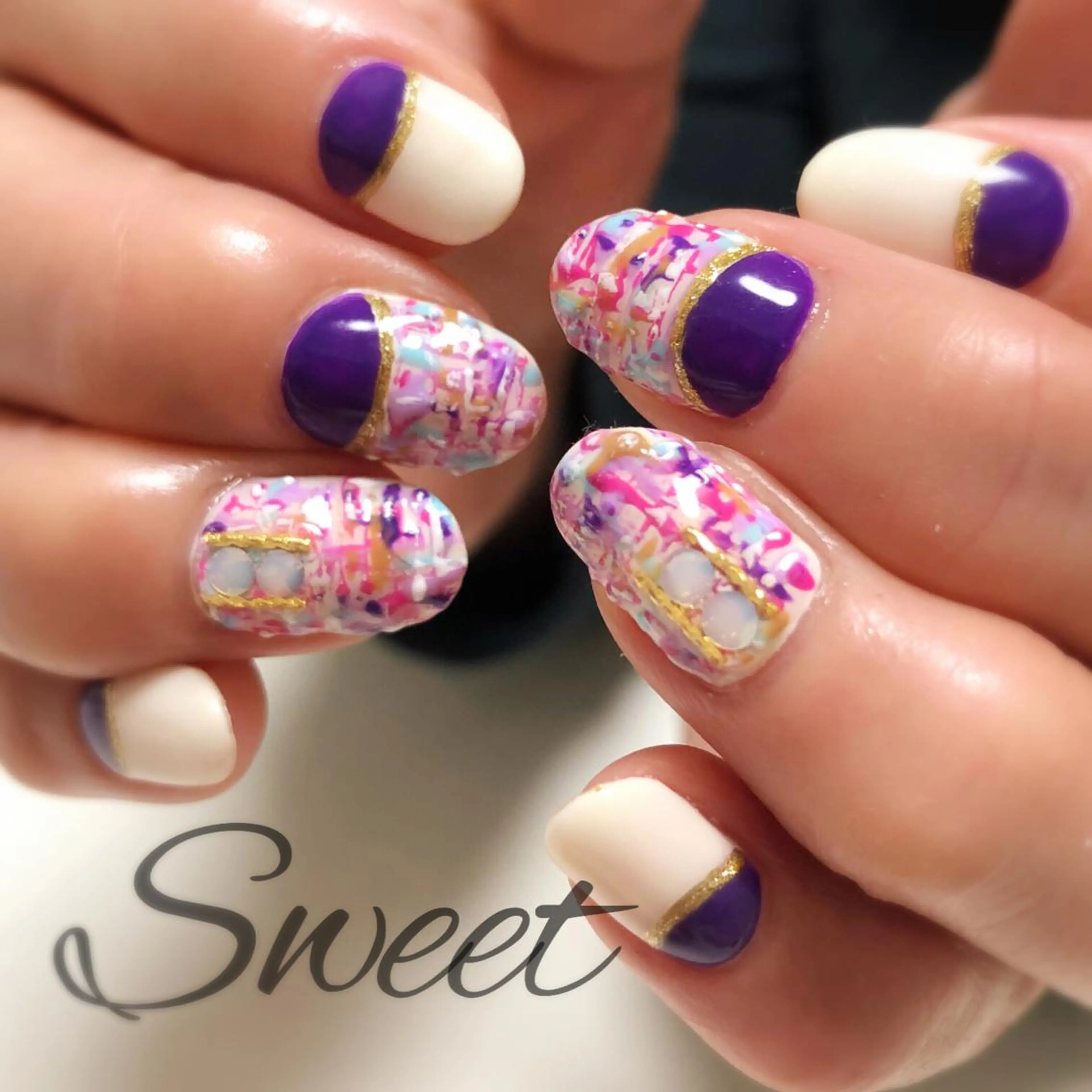 ネイル sweet 仲野陽子のネイルデザイン