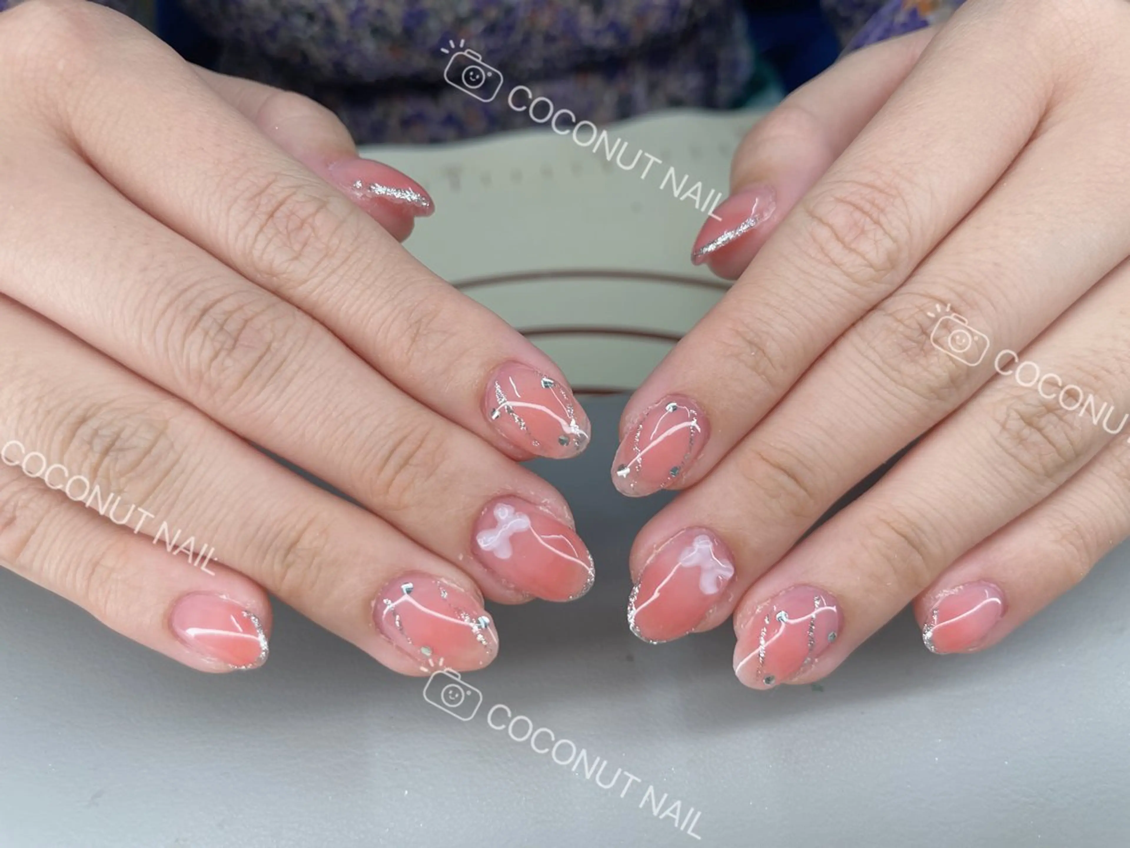 ネイル ハンドネイル 神田 ココナッツのネイルデザイン