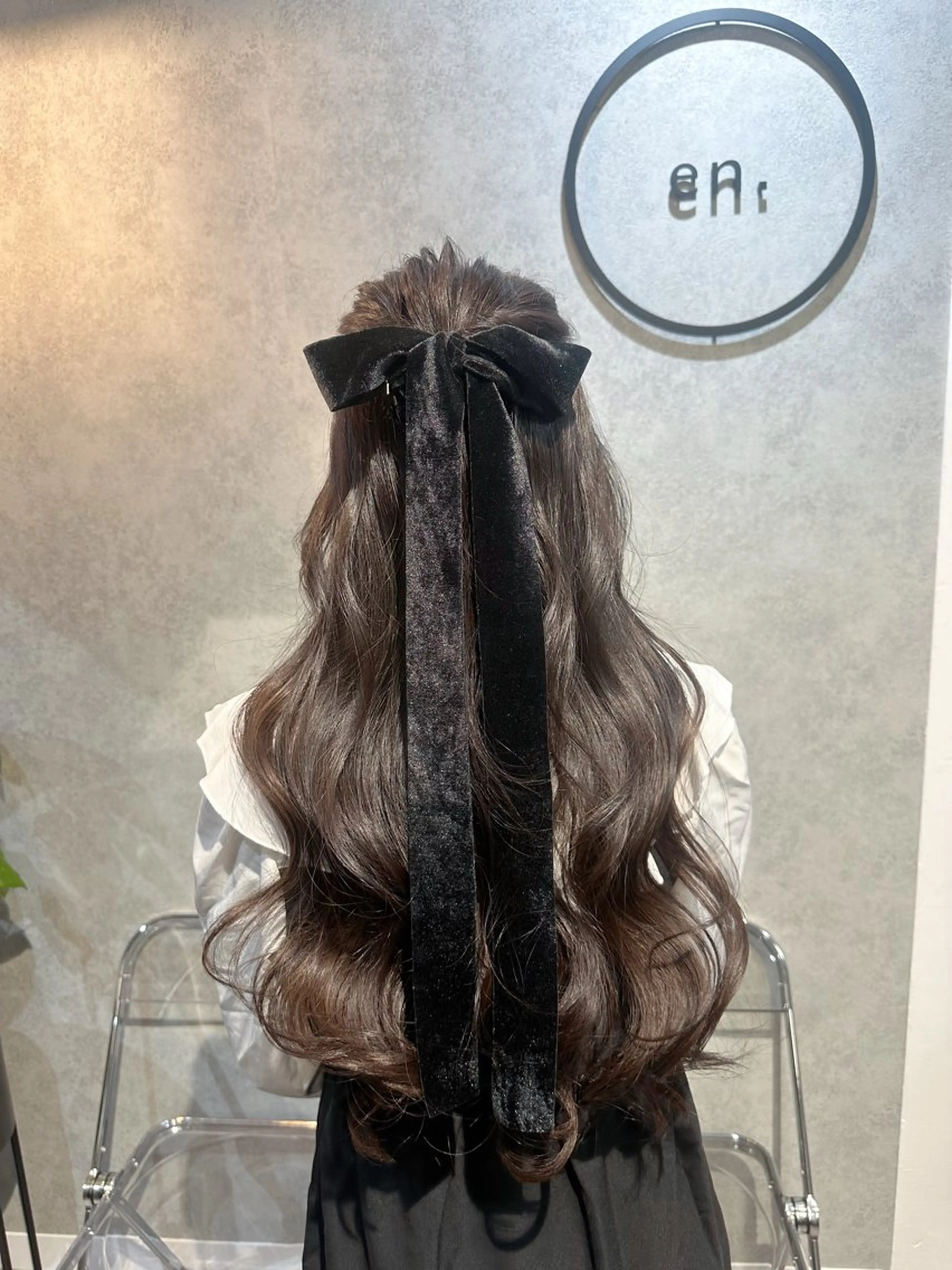 ヘアアレンジ ヘアセット 銀座レイヤーカット ×シースルー前髪のヘアスタイル