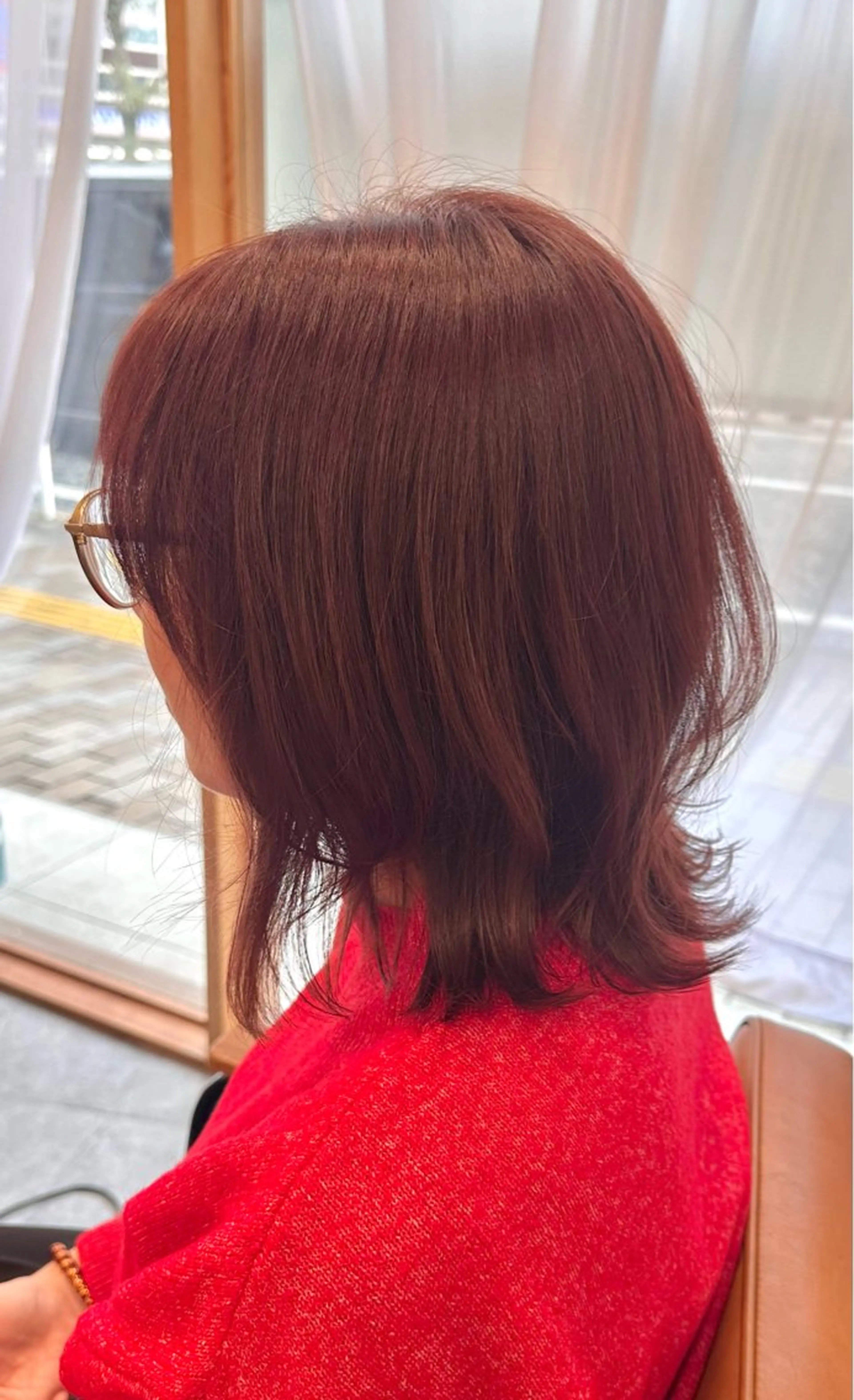 ミディアム ピンクラベンダー くびれヘア カット ヘアカラー SHIAN橋本 🌷うい🌷のヘアスタイル