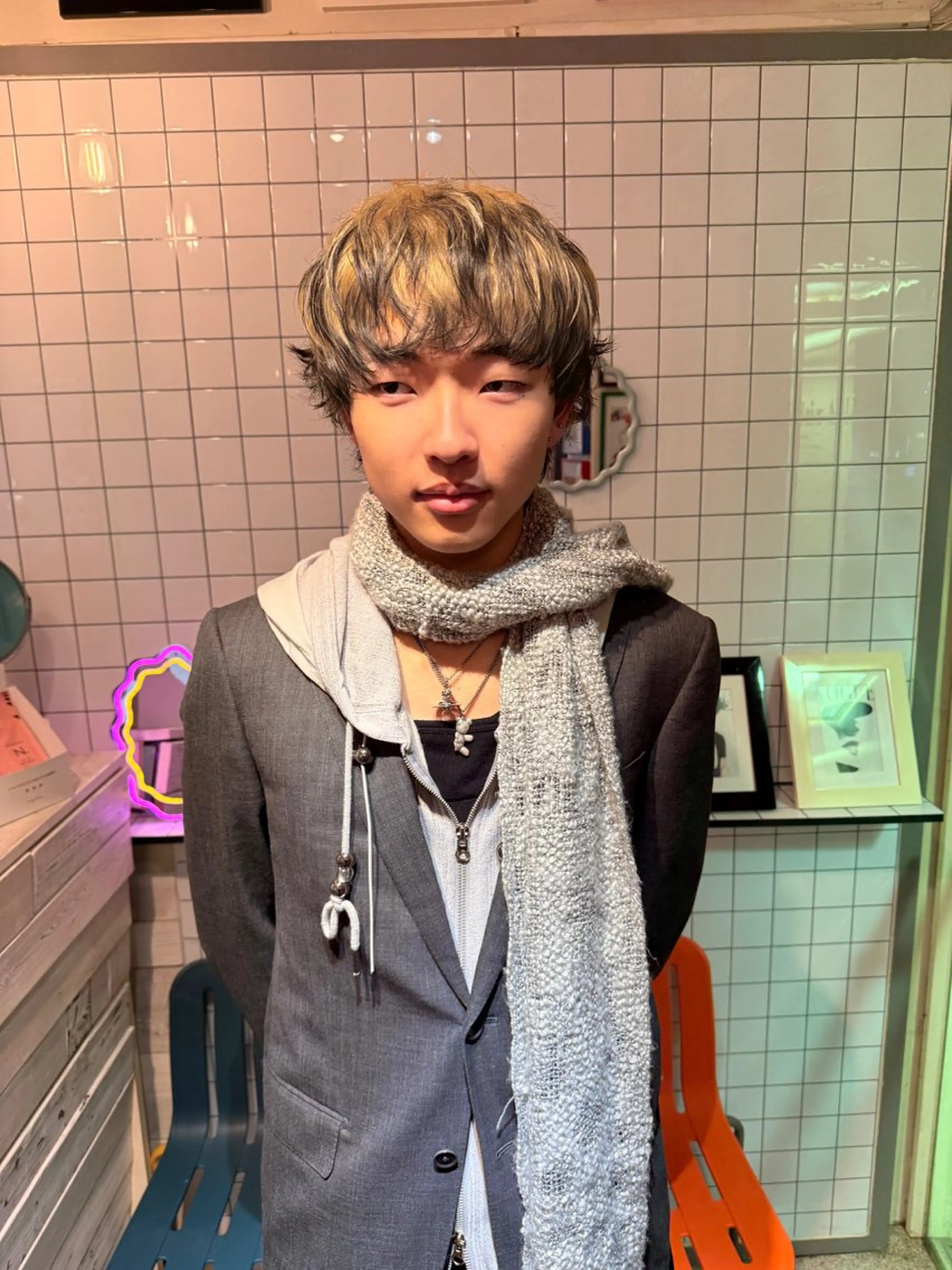 ショート カラー カット ヘアカラー トリートメント ウルフレイヤー エクステ/kokiのヘアスタイル