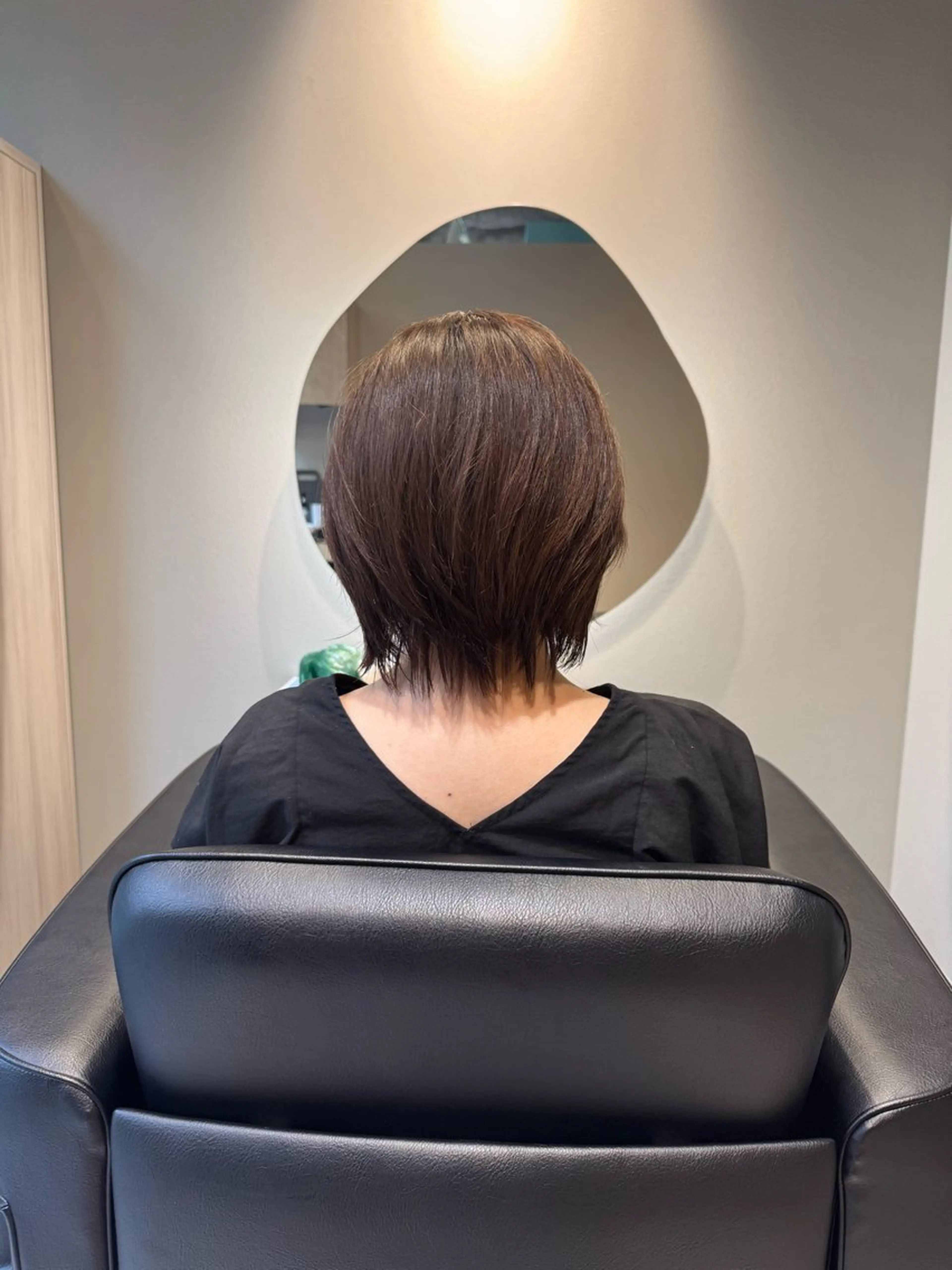 ショート カット トリートメント NAVY 橋本心 縮毛矯正のヘアスタイル