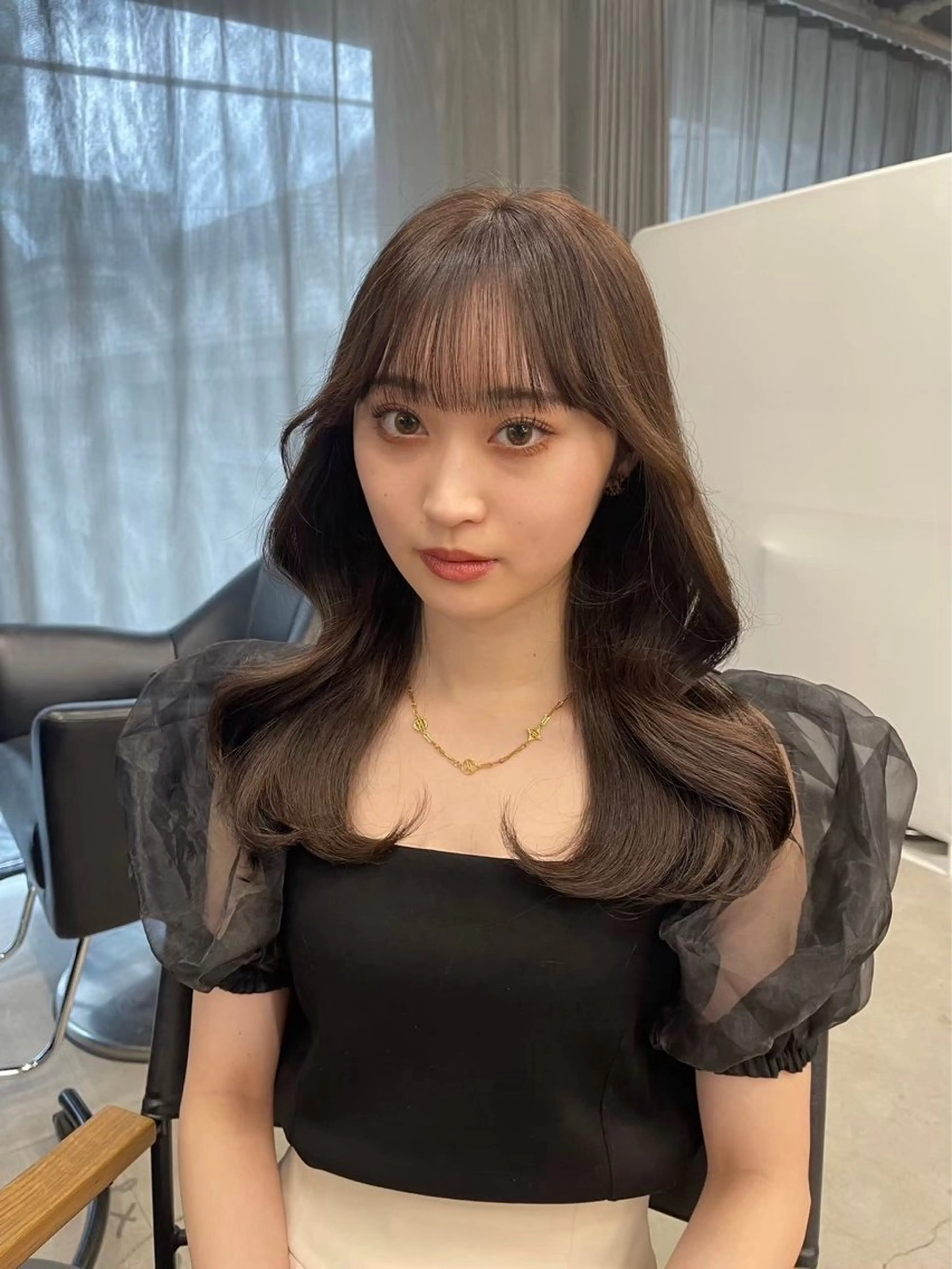 ロング モテヘア 韓国ヘアhikariのヘアスタイル