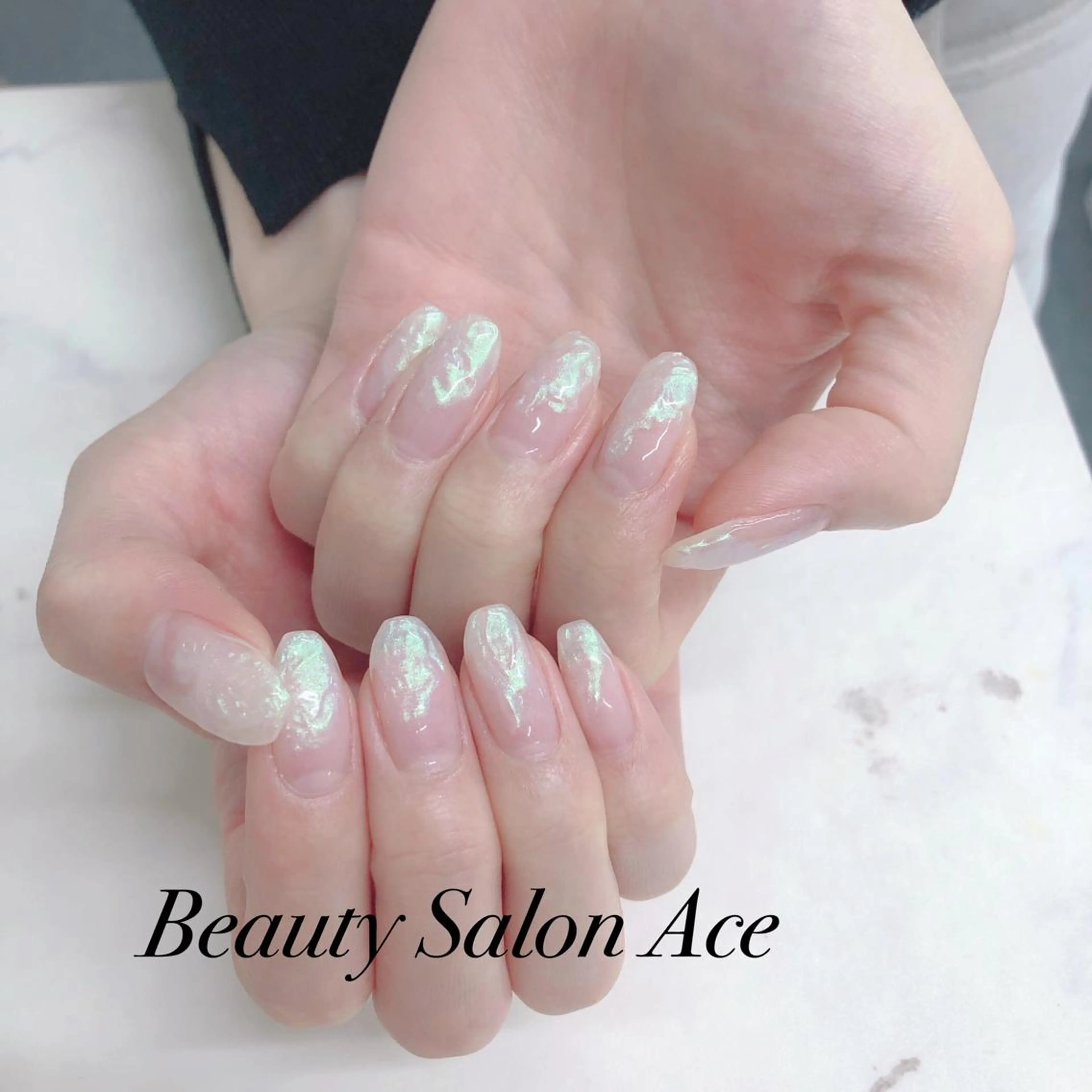 ネイル オーロラネイル メンズネイル 春ネイル ハンドネイル ハンドケア Beauty Salon Ace（ネイルサロン　エース）所属・池袋フィルイン Ace♡Nailのネイルデザイン