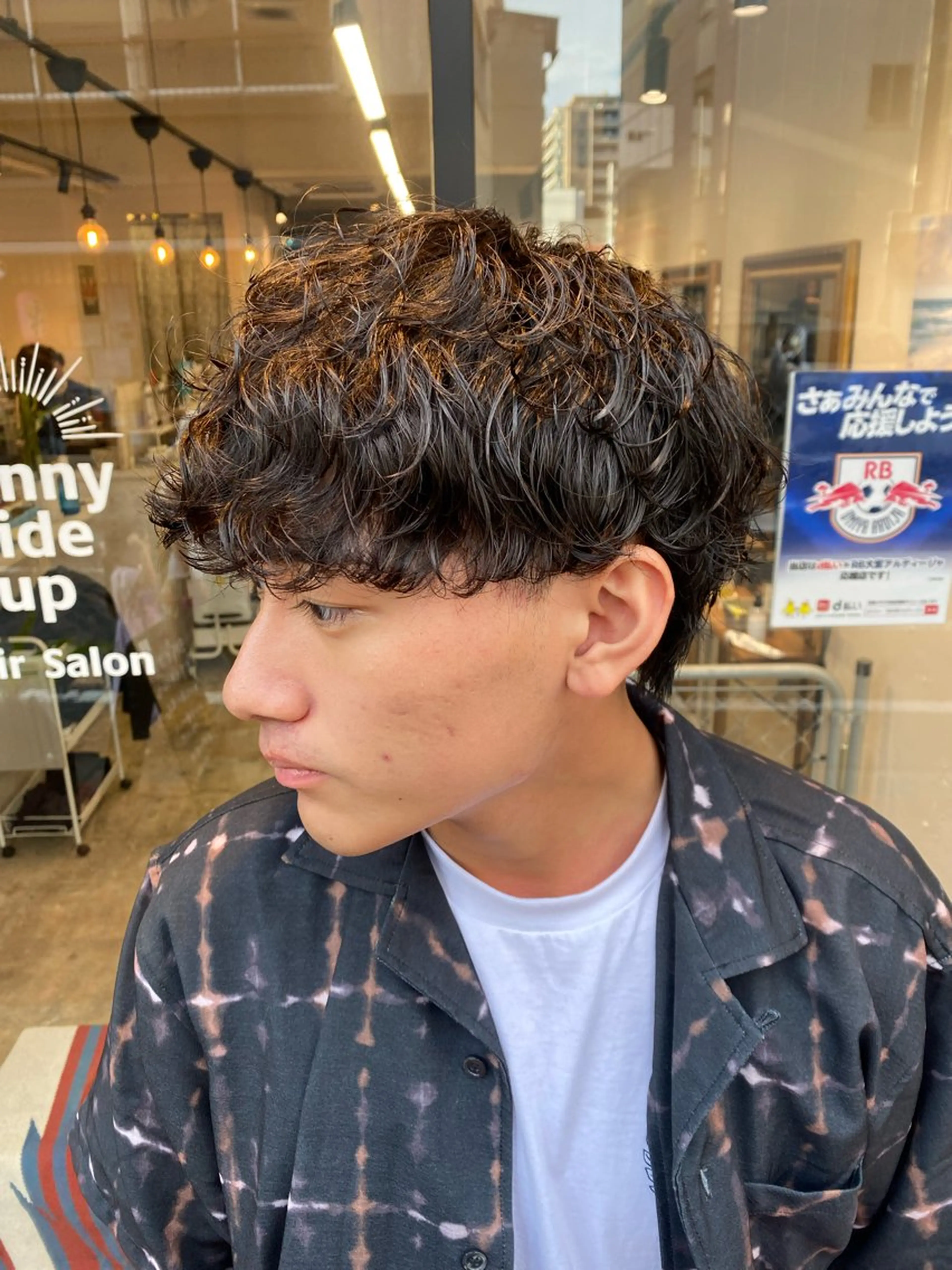 🌺新規様限定🌺 シャドウパーマ+メンズカット+トリートメントの写真