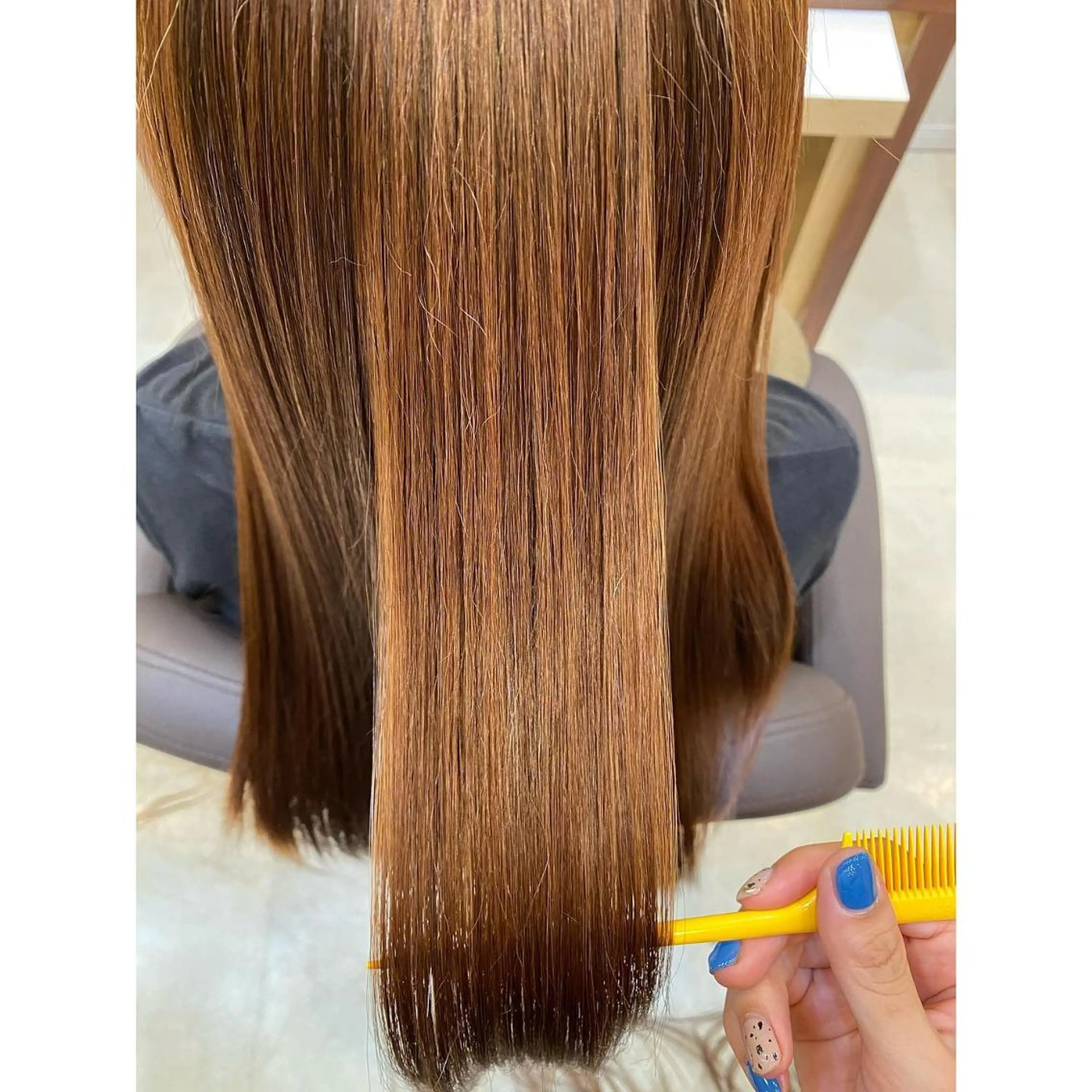 ミディアム カラー パーマ 髪質改善 縮毛矯正 トリートメント ストレートパーマ オーガニックカラー/ 髪質改善/暗髪/ボブのその他イメージ