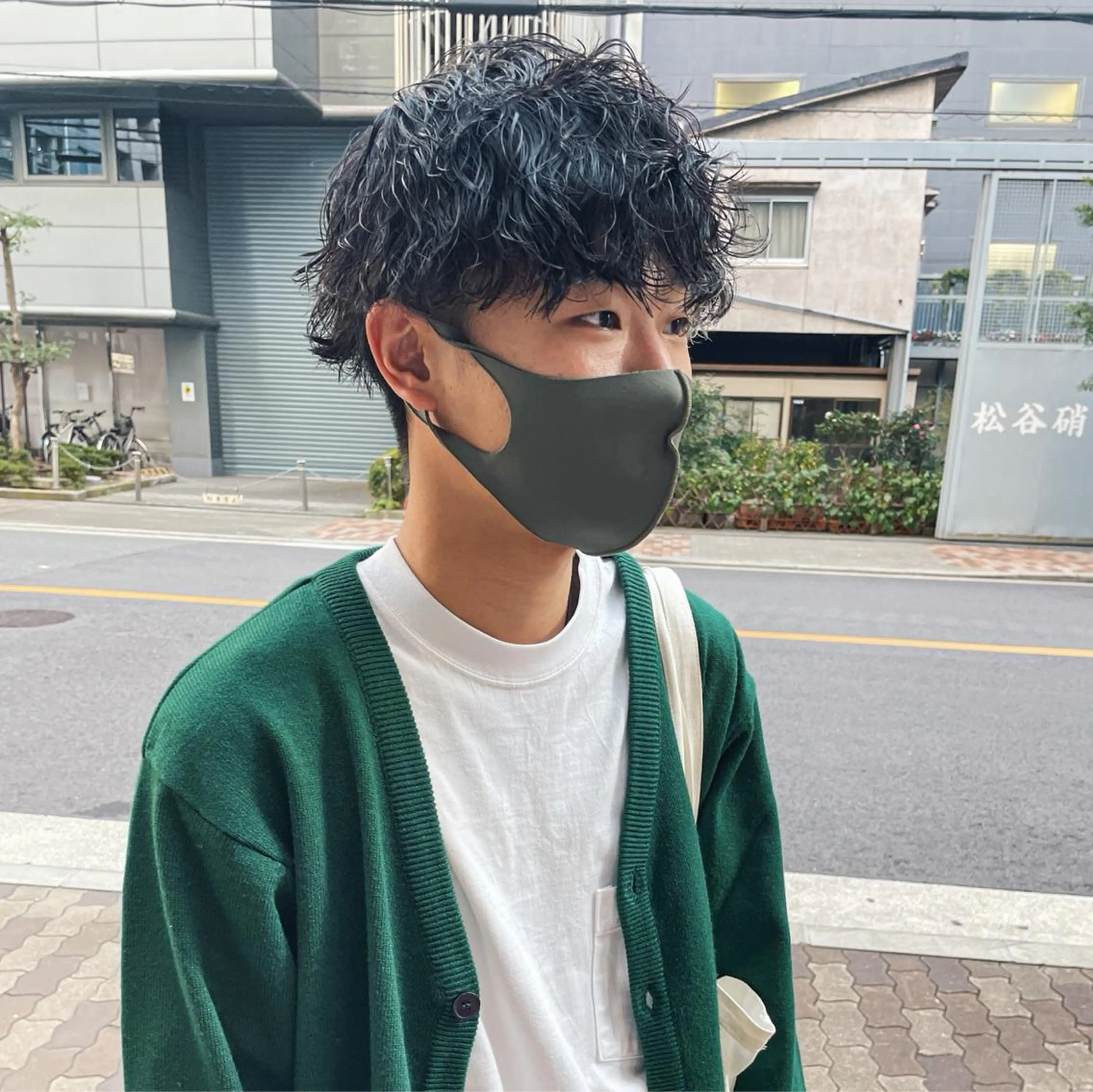 ショート カット パーマ メンズ特化美容師 ハスイルイのヘアスタイル