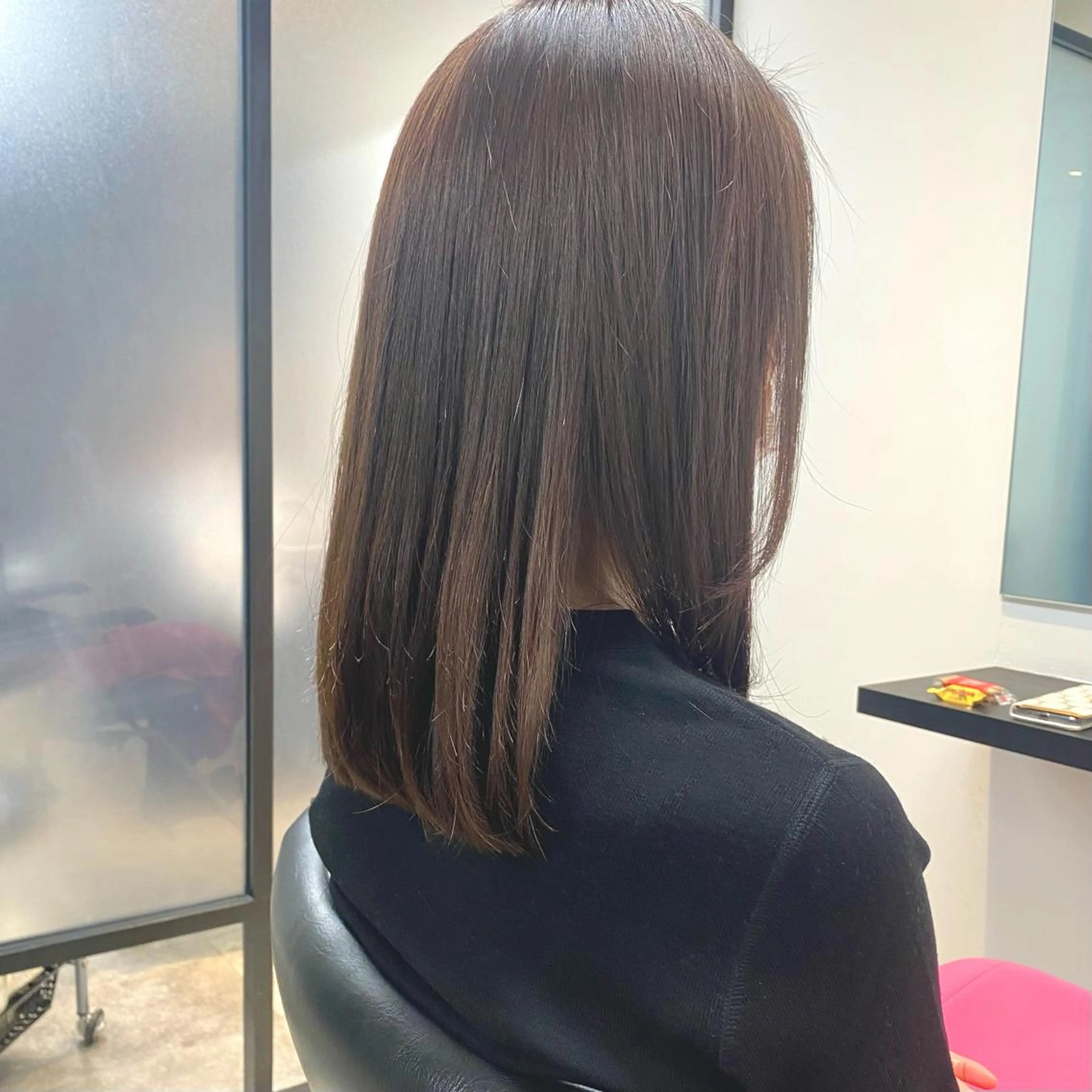 セミロング 髪質改善 トリートメント カット ヘアカラー トリートメント ヘッドスパ ツヤ髪 /髪質改善 松岡将太郎のヘアスタイル