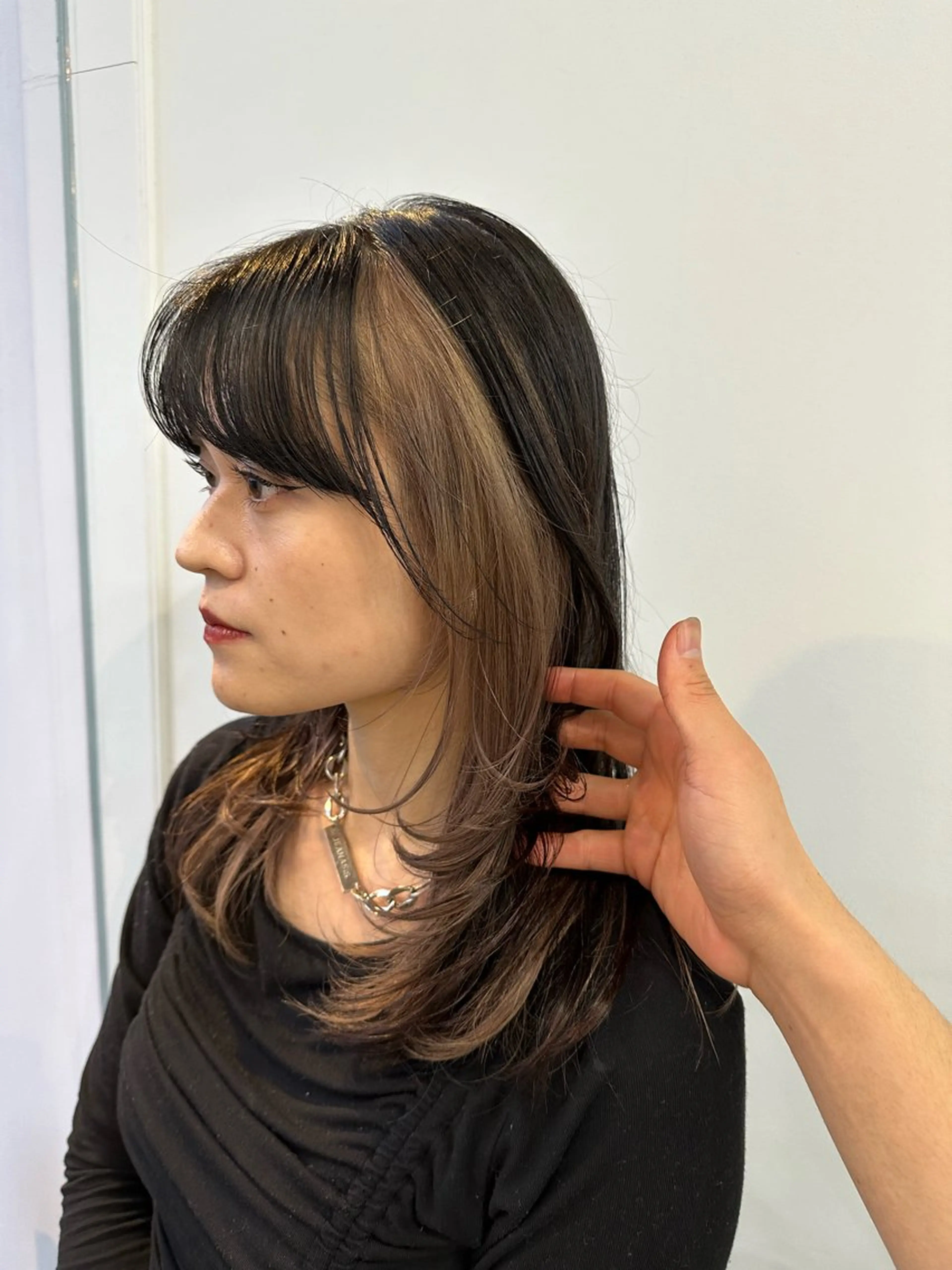 セミロング カラー インナーカラー レイヤーカット カット ヘアカラー トリートメント カイリ /レイヤーカットのヘアスタイル