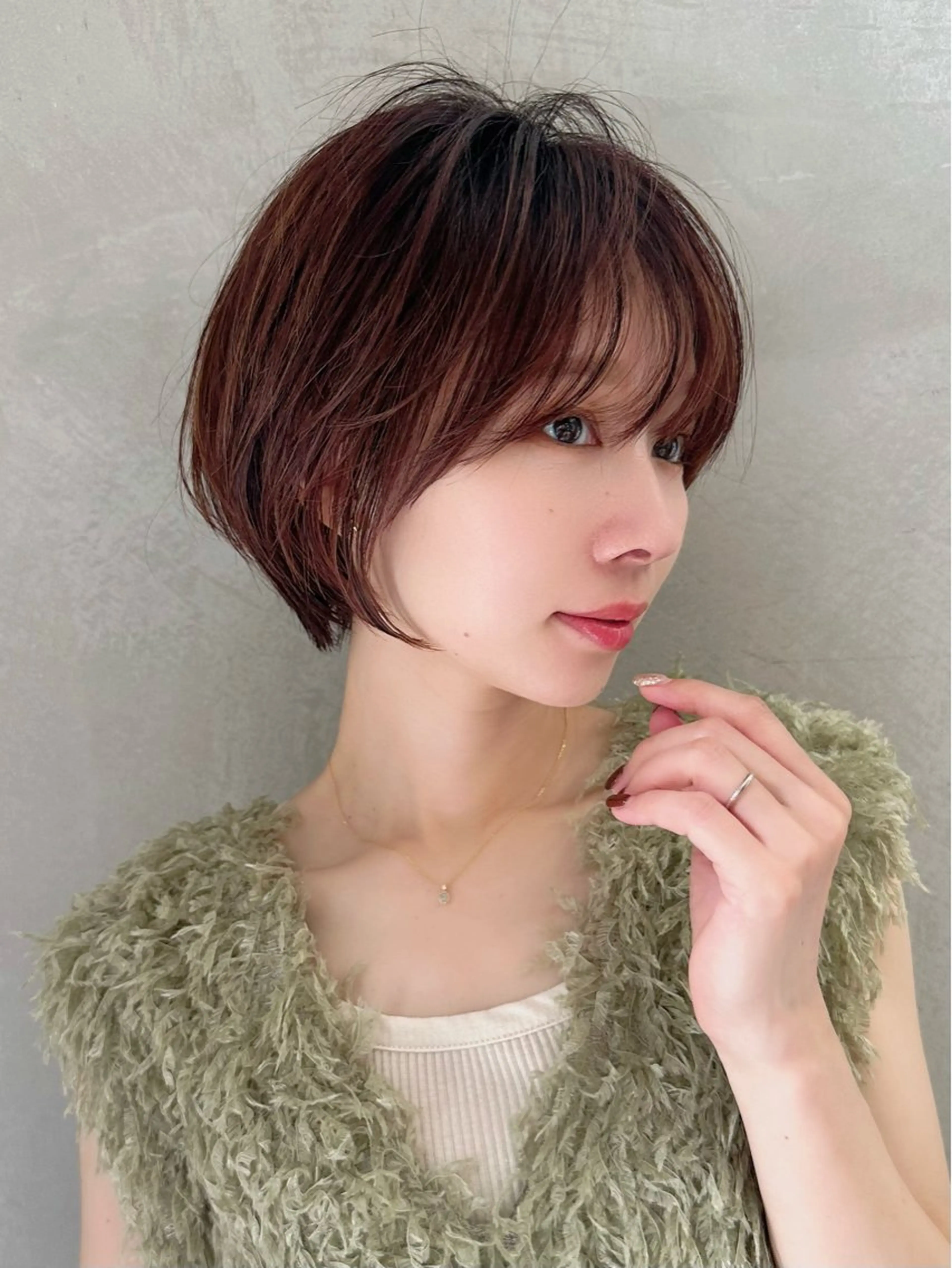 ショート カット ヘアカラー トリートメント ヘッドスパ taiga レイヤー /髪質改善/矯正🌈のヘアスタイル